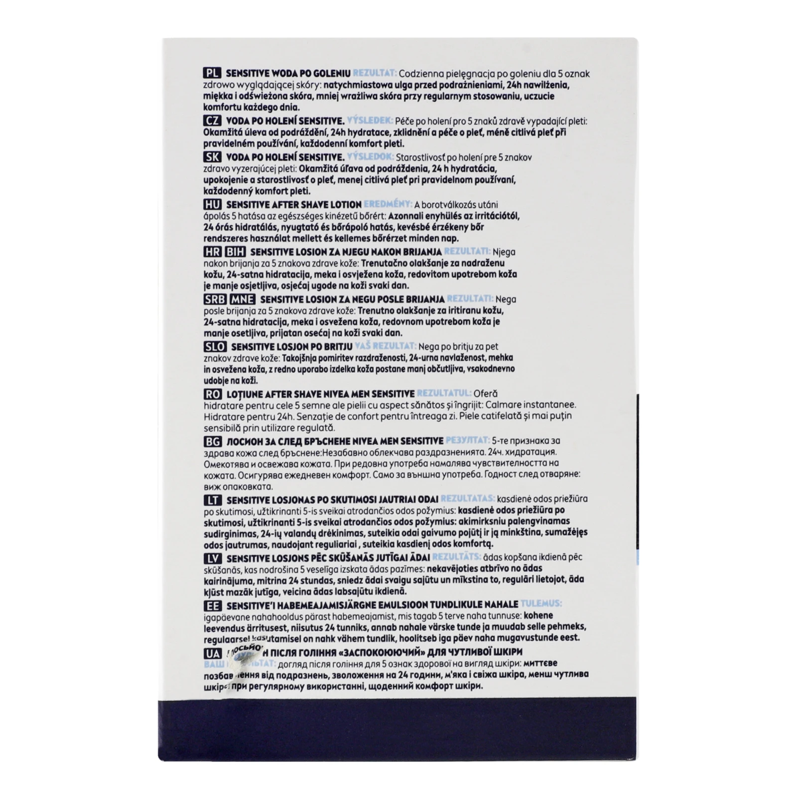 Лосьйон після гоління Nivea Men Sensitive Заспокоюючий для чутливої шкіри 100мл Фото №:2