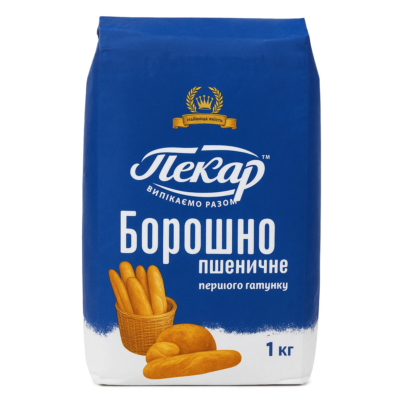 Борошно Пекар пшеничне вищий гатунок 1кг