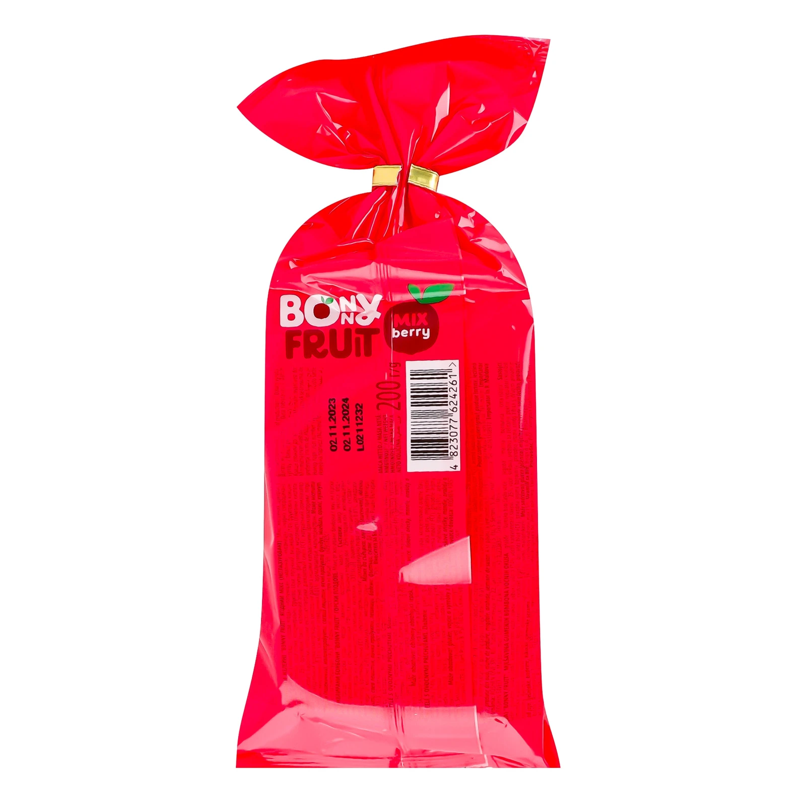 Цукерки желейні Roshen Bonny Fruit Berry Mix 200г Фото №:2