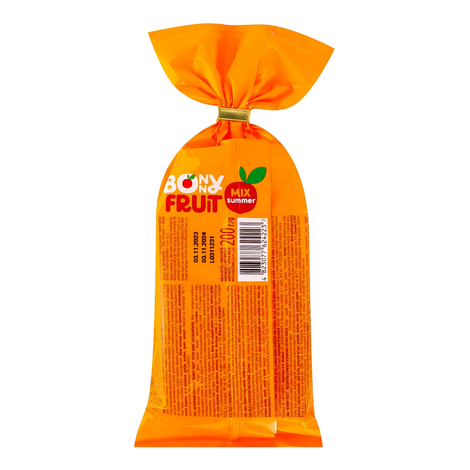 Цукерки желейні Roshen Bonny fruit Літній мікс 200г фото 2