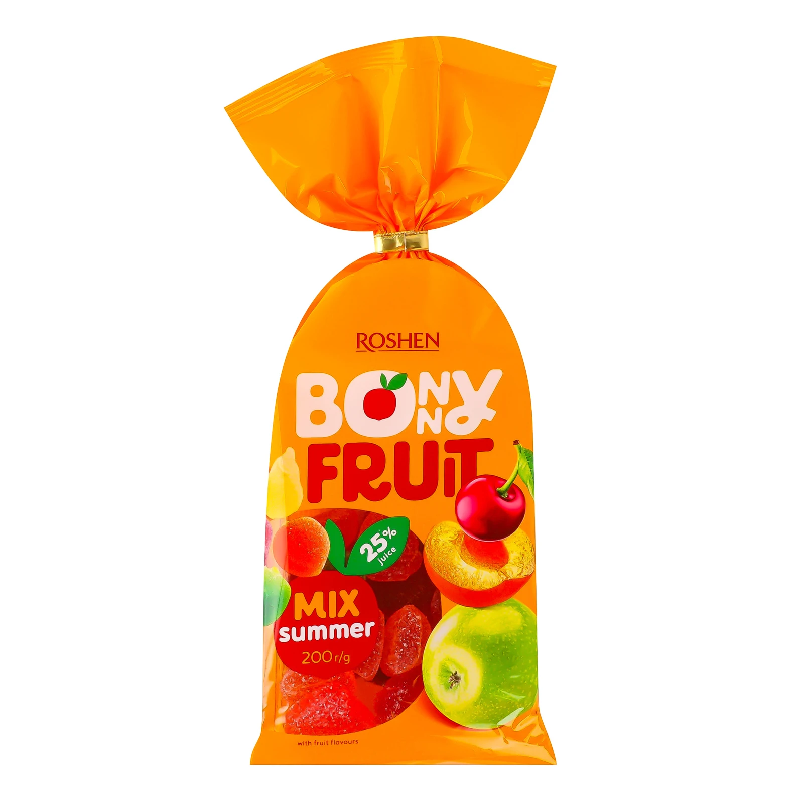 Цукерки желейні Roshen Bonny fruit Літній мікс 200г