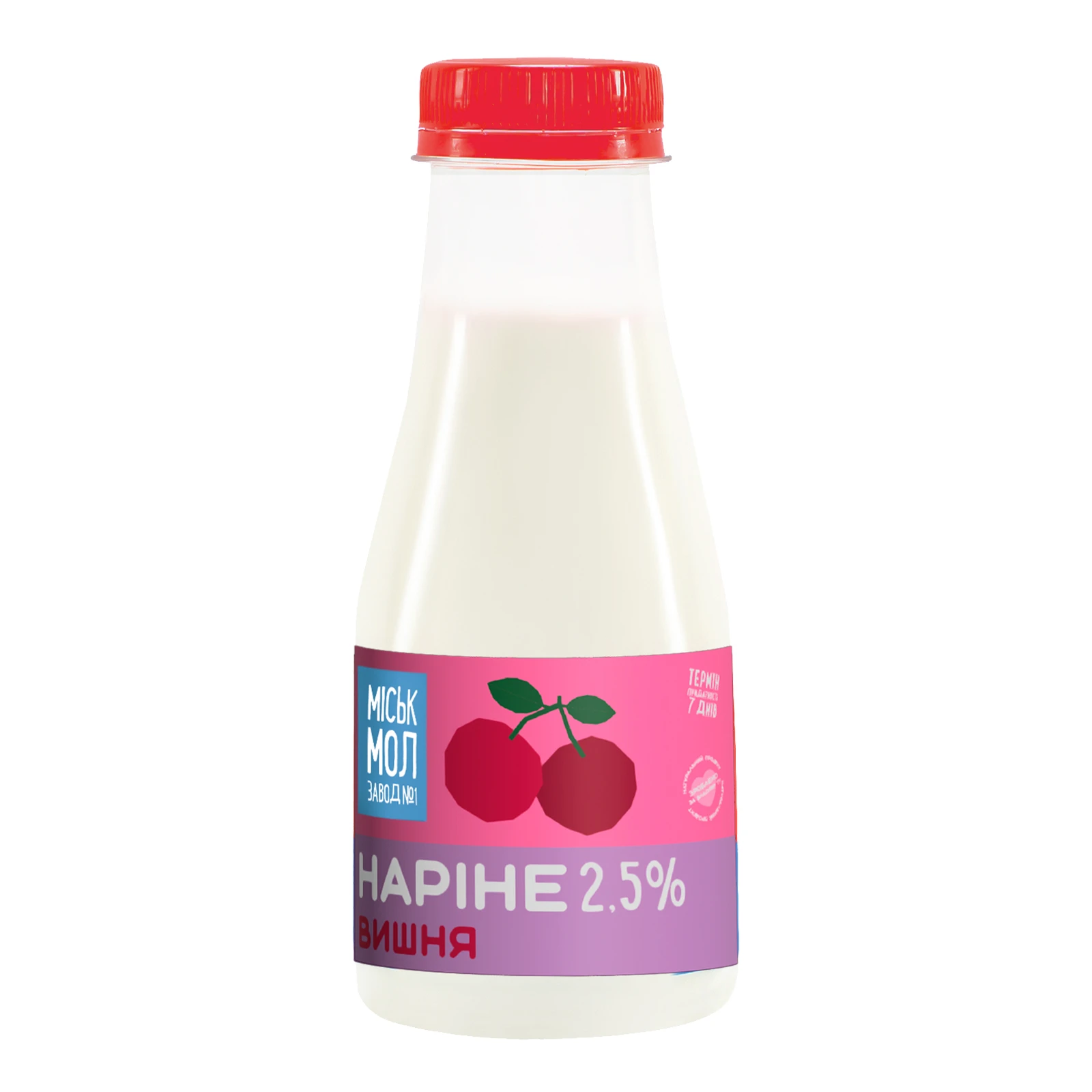 Продукт кисломолочний Міськмолзавод №1 Наріне Вишня 2.5% 330г Фото навігації №:1