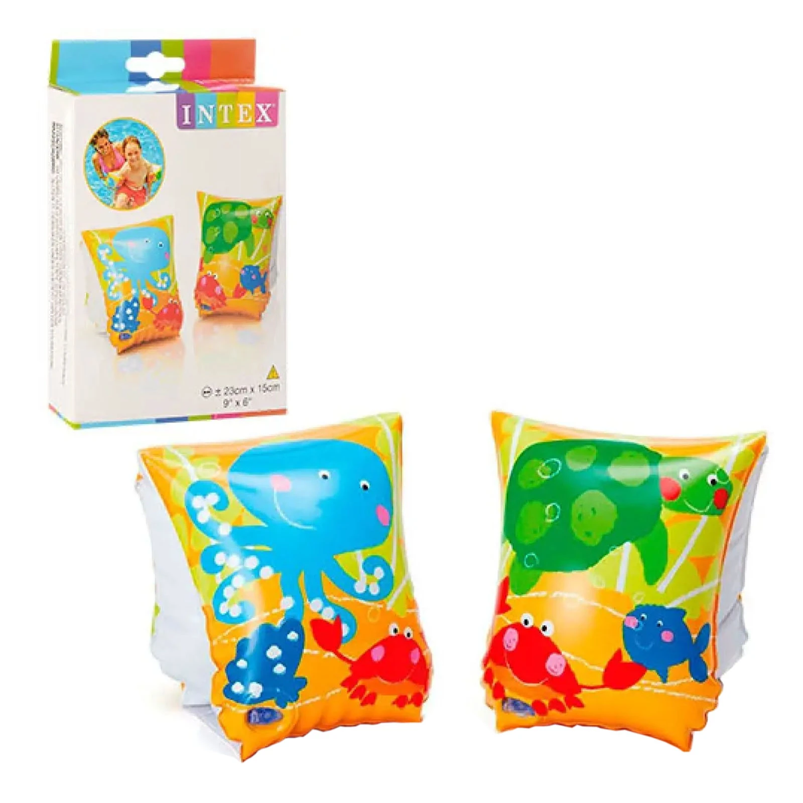 Нарукавник Intex 58652 Тропічні друзі 23-15см 3-6років 13-19-2,5см кор. Фото №:1