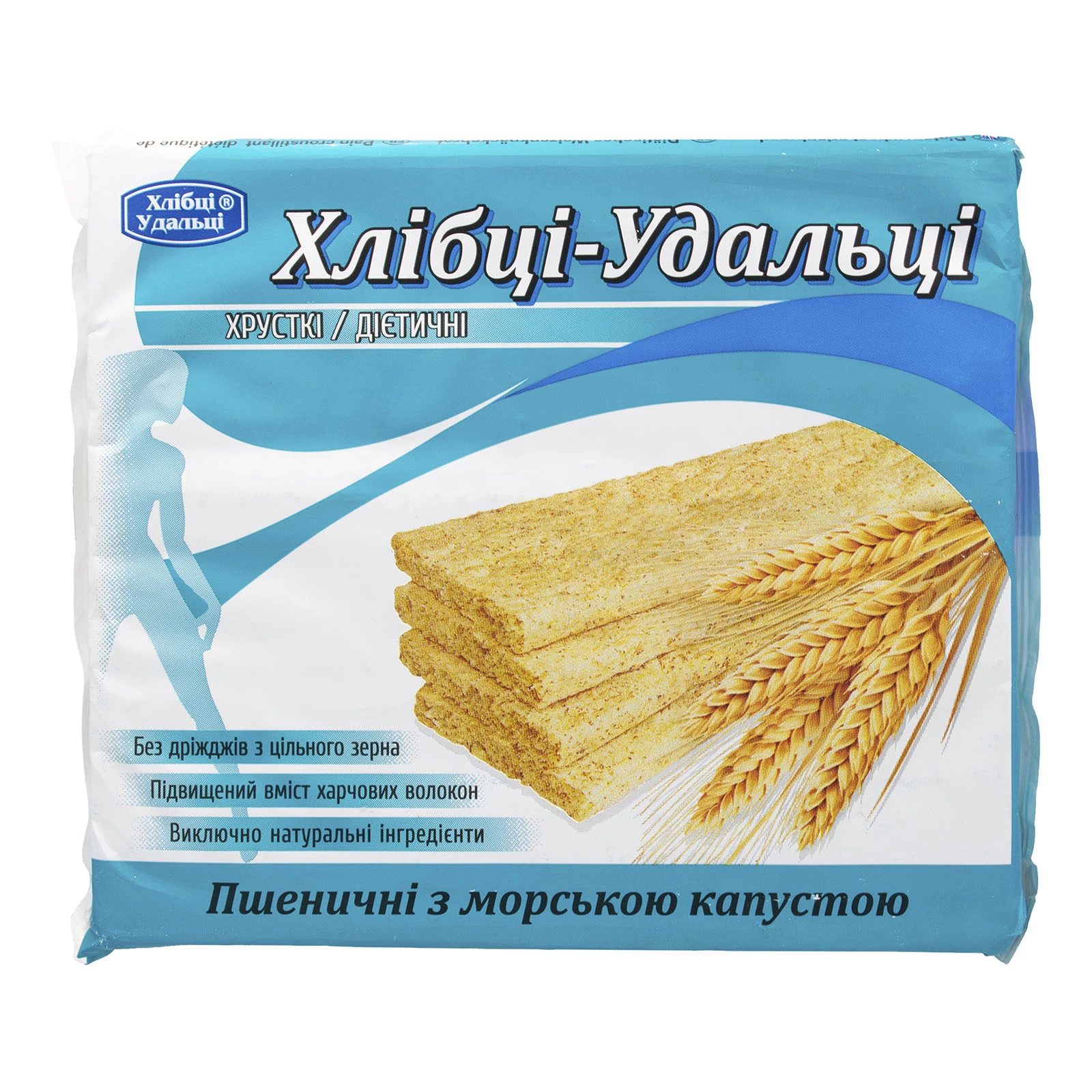 Хлібці Удальці 100г пшеничні з морською капустою