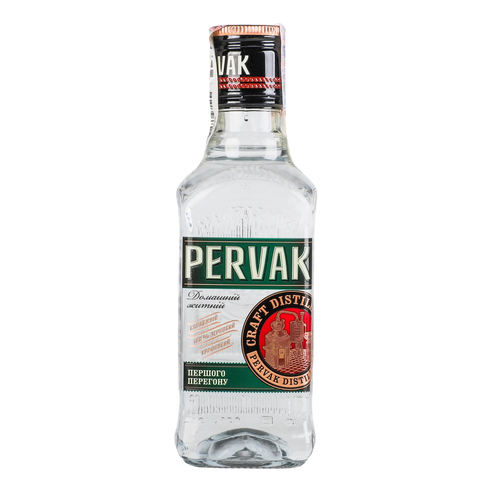 Горілка Pervak Домашній житній 40% 0.25л Фото навігації №:1
