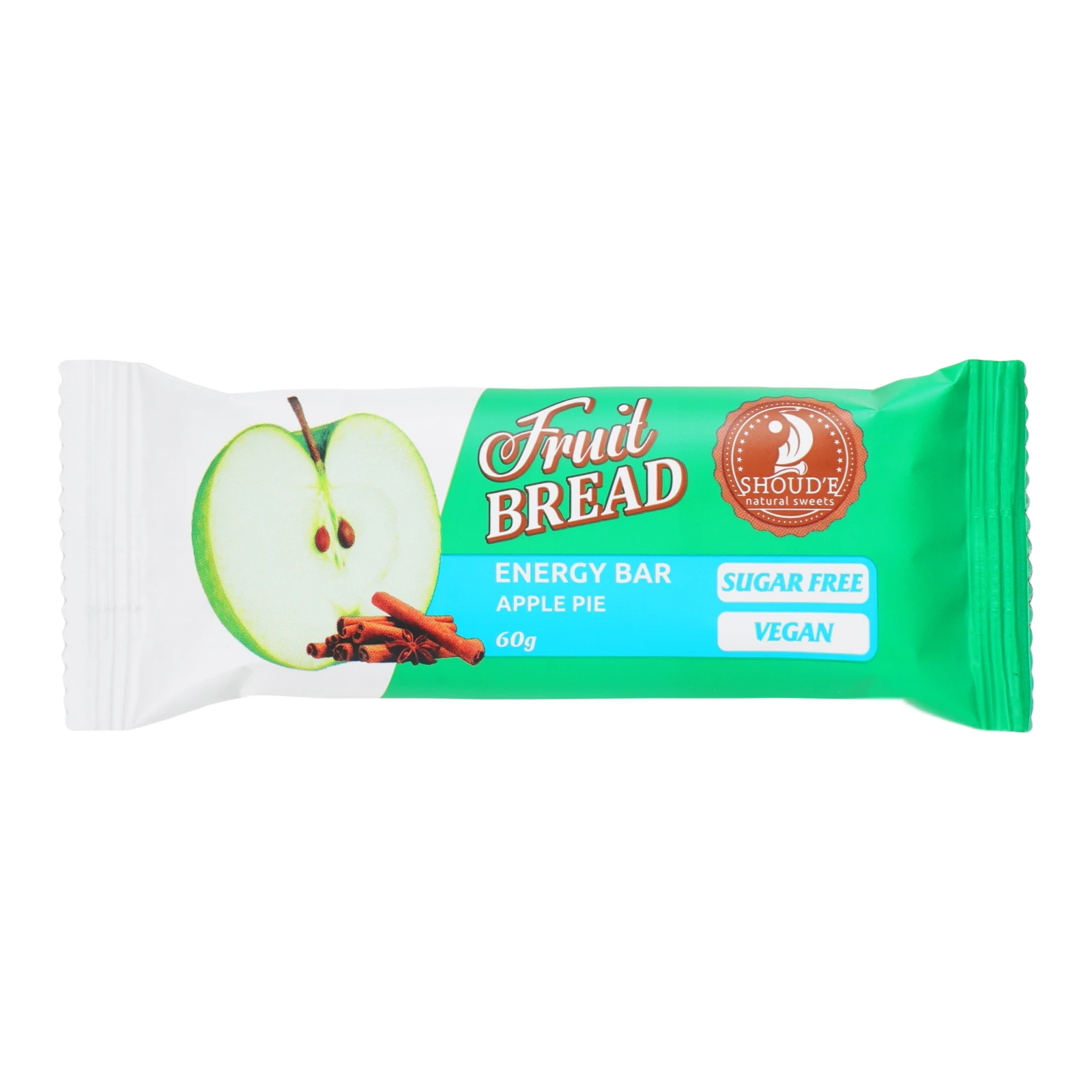 Батончик енергетичний Shoud'e Fruit bread Apple pie 60г Фото навігації №:1