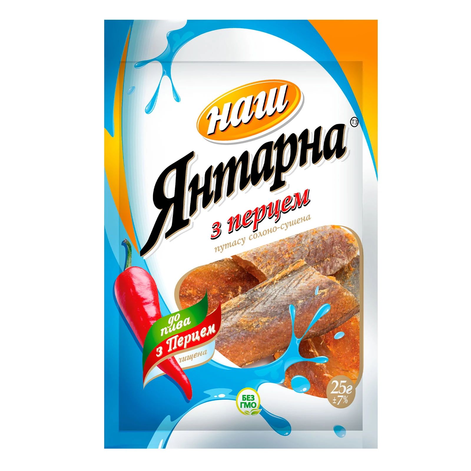 Путасу Наш Янтарна з перцем солоно-сушена 25г Фото №:1