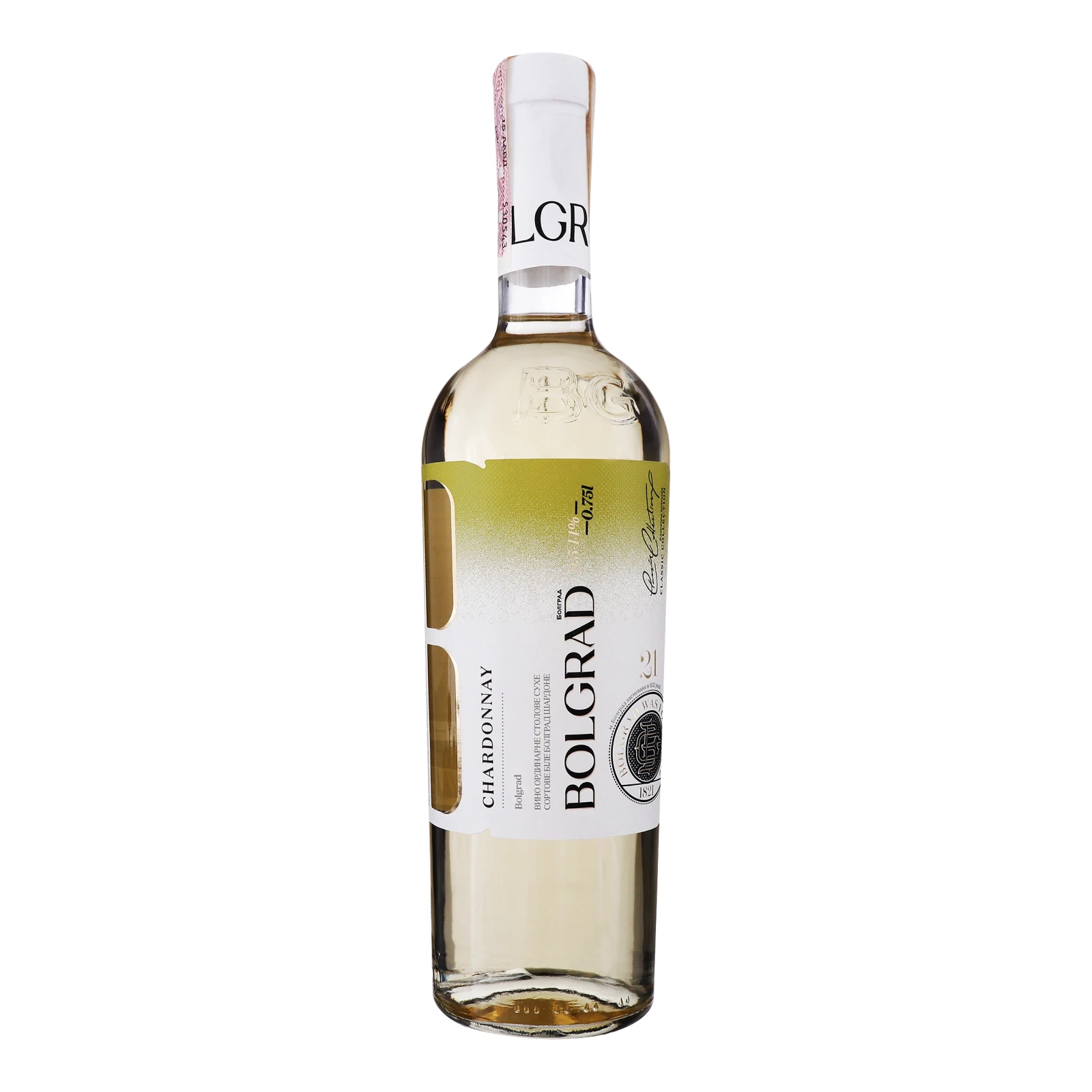 Вино Bolgrad Chardonnay біле сухе 9.5-14% 0.75л Фото №:1