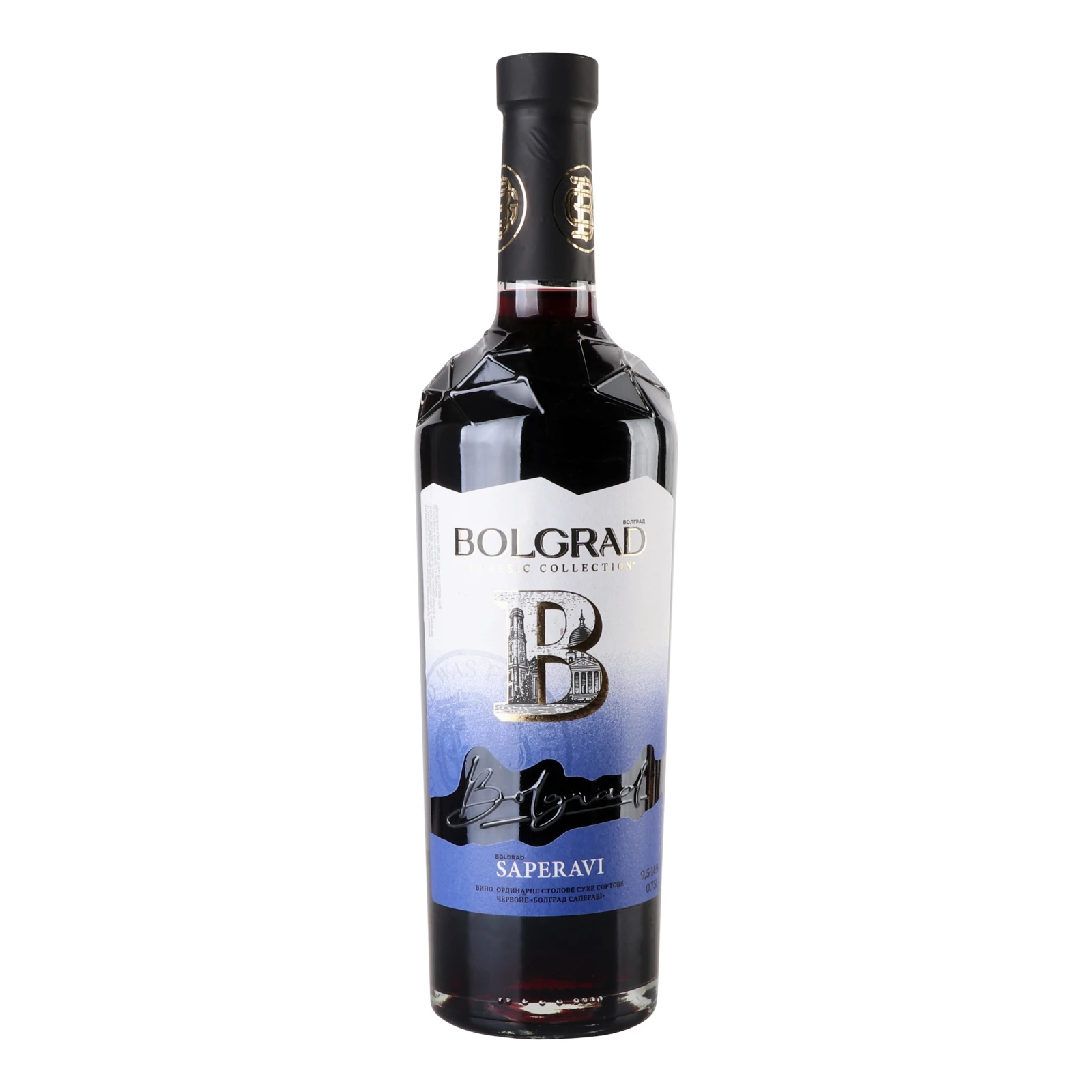 Вино Bolgrad Saperavi червоне сухе 9.5-14% 0.75л Фото №:1