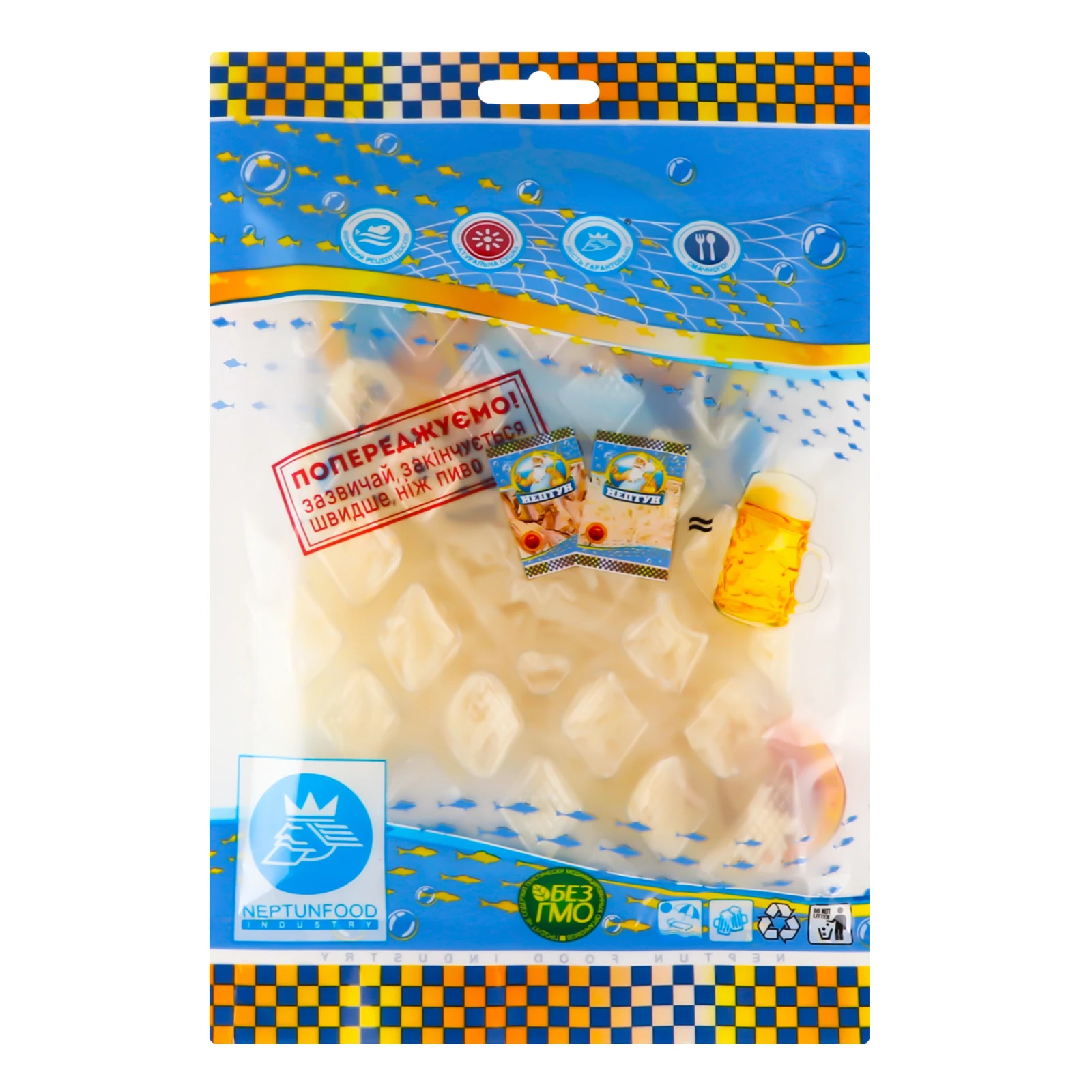 Кальмар Нептун солоно-сушений 60г Фото №:2