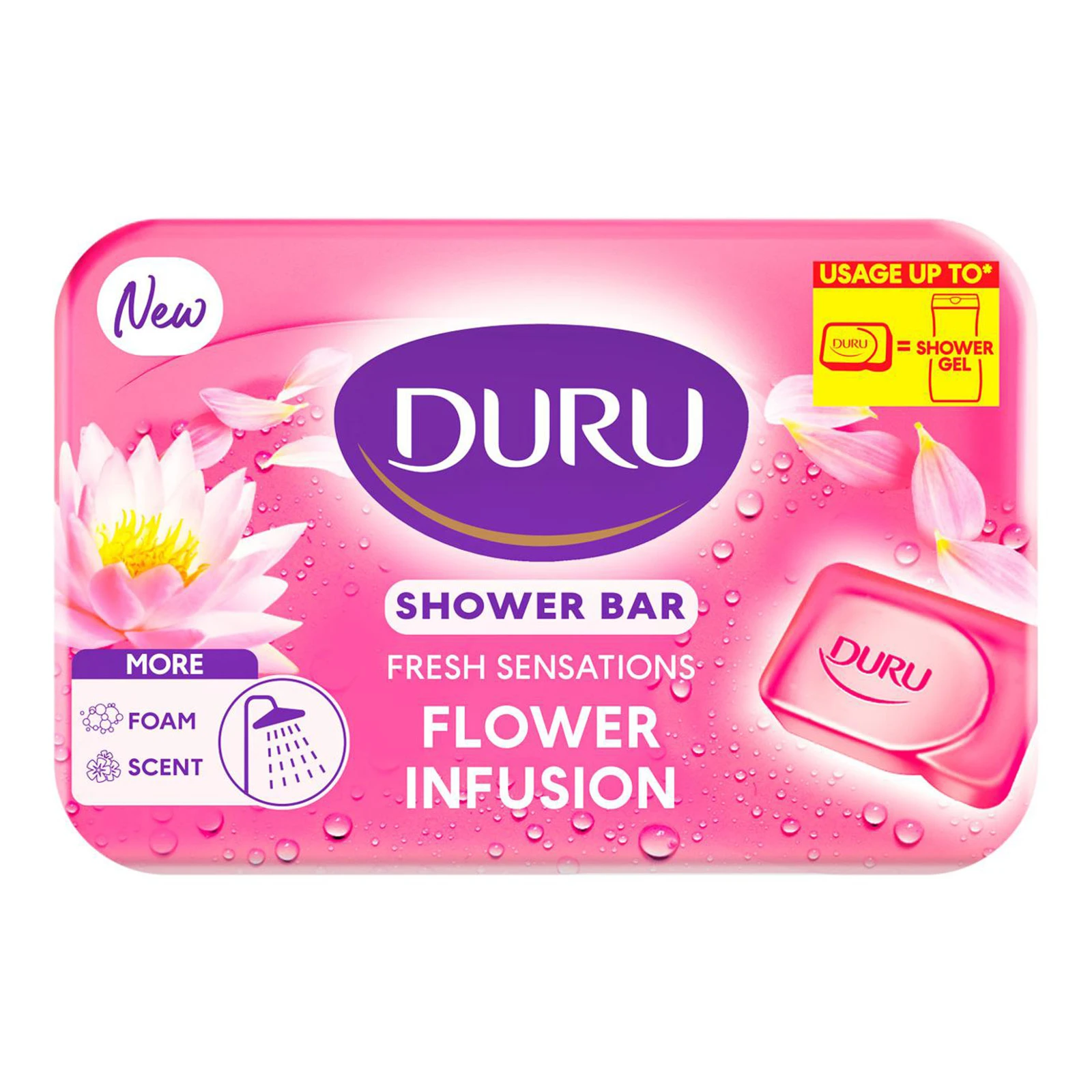 Мило туалетне Duru Fresh Квіткова насолода Sensations для душу 150г/уп