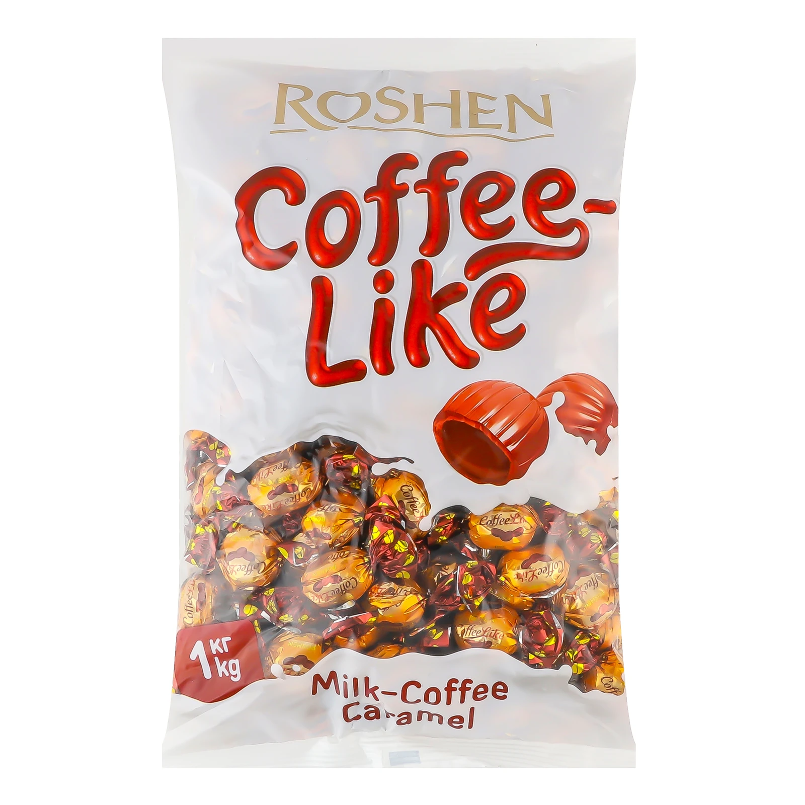 Карамель Roshen Coffeelike з молочно-кавовою начинкою 1кг