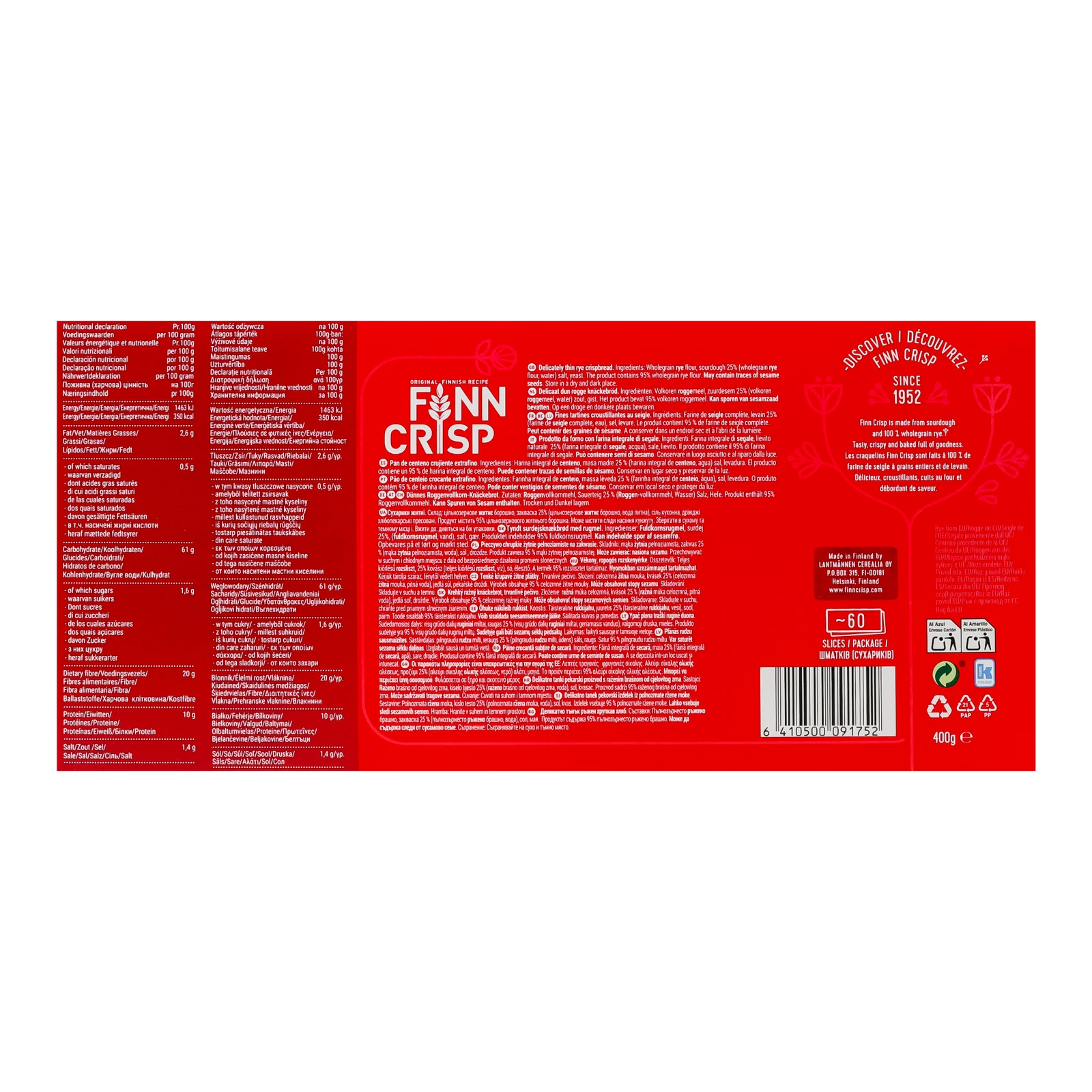 Сухарики Finn Crisp житні Original 400г Фото №:2