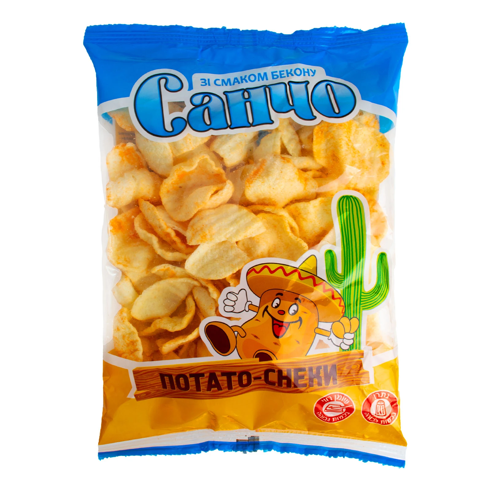 Снеки з пелет Санчо Потато картопляні зі смаком бекону 70г Фото №:1