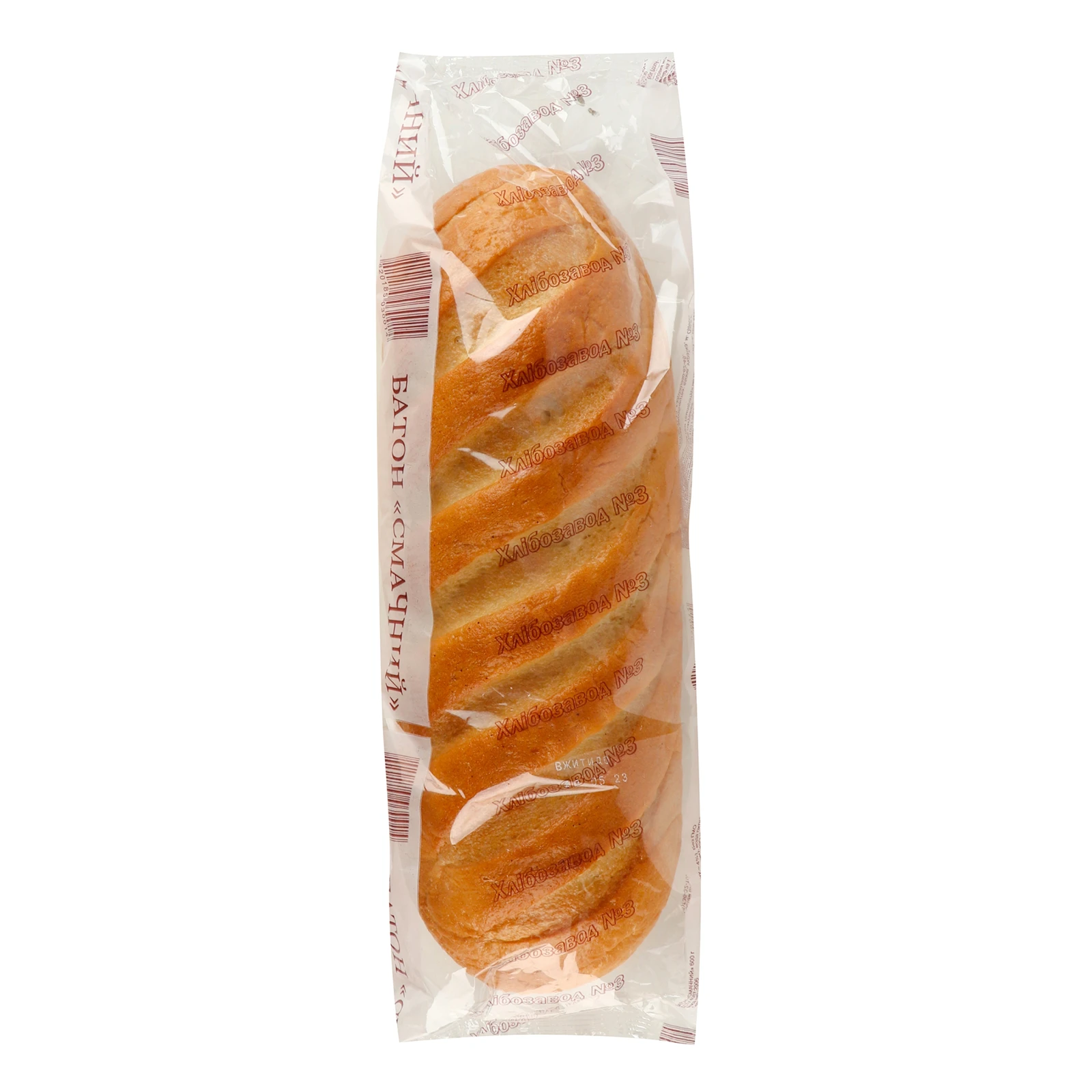 Батон Хлібозавод №3 Смачний 600г Фото №:1