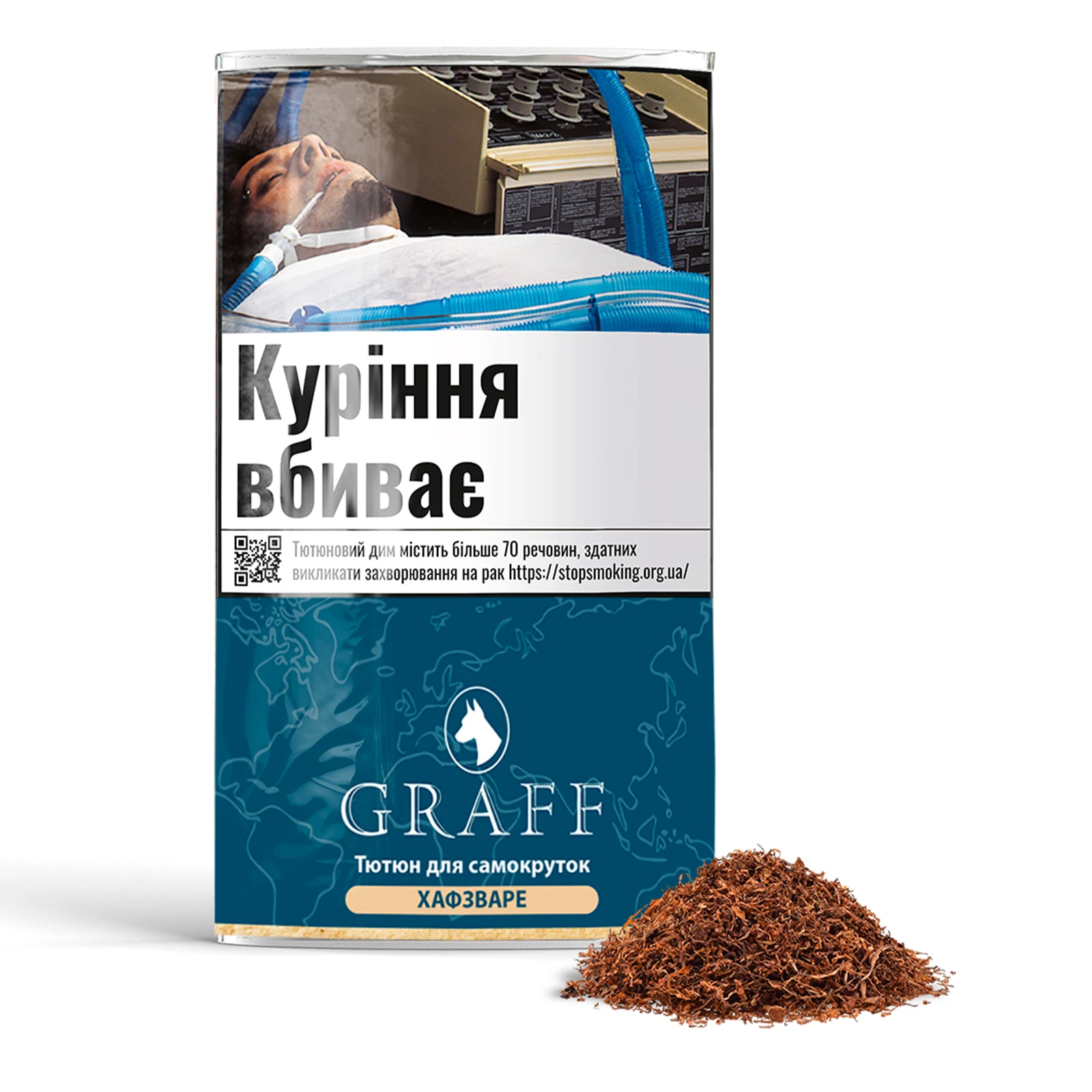 Тютюн Graff Halfzware для паління сигаретний 30г фото 2