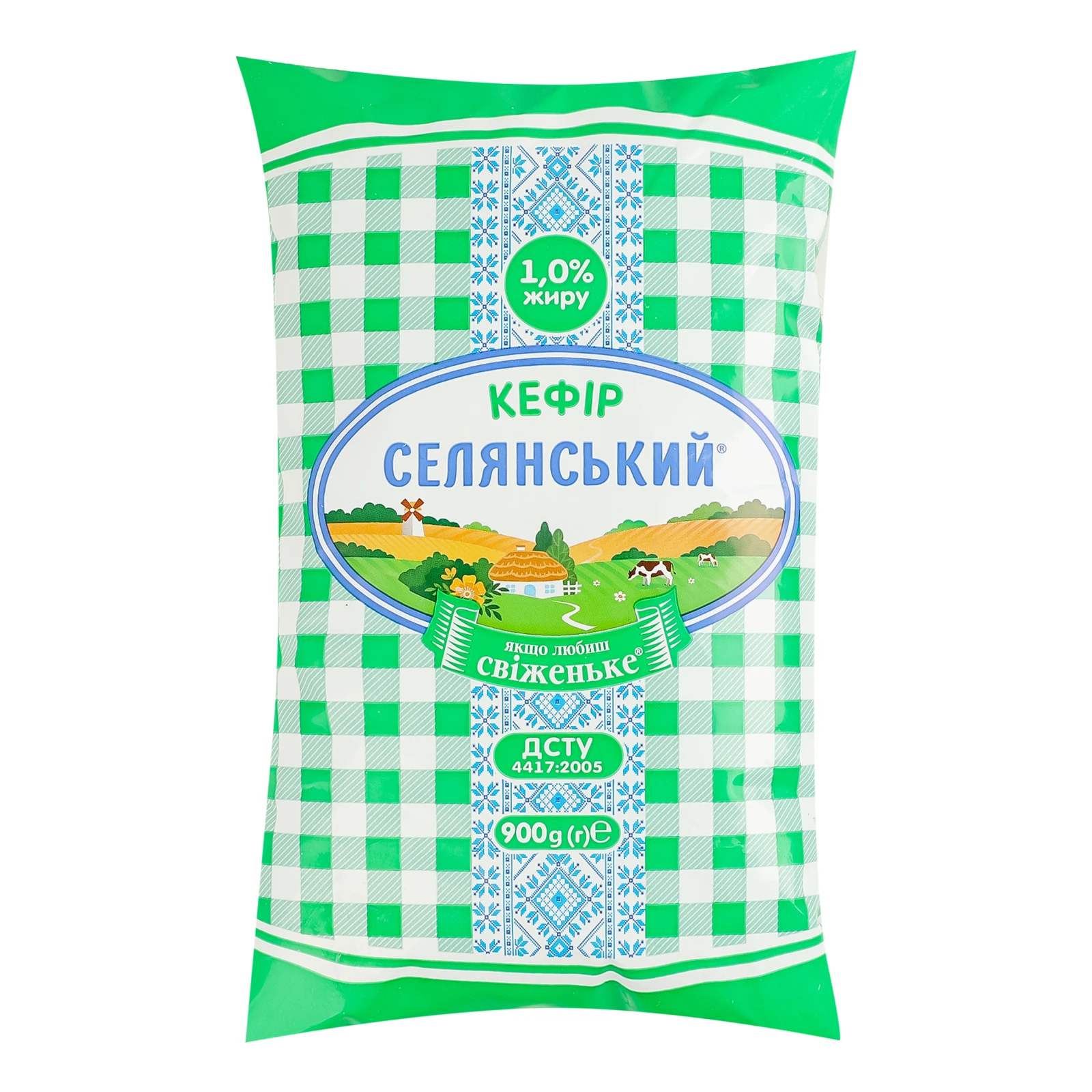 Кефір Селянський 1% 900г Фото №:1