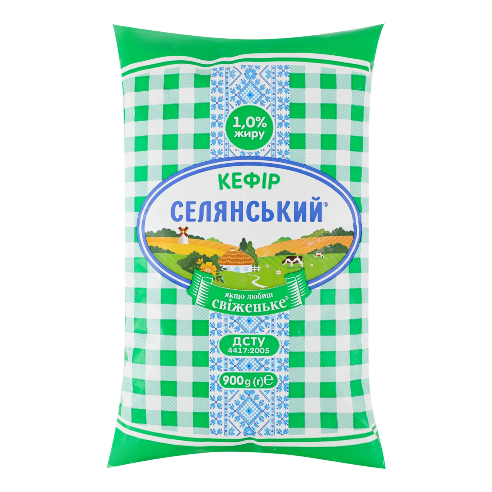 Кефір Селянський 1% 900г Фото №:1