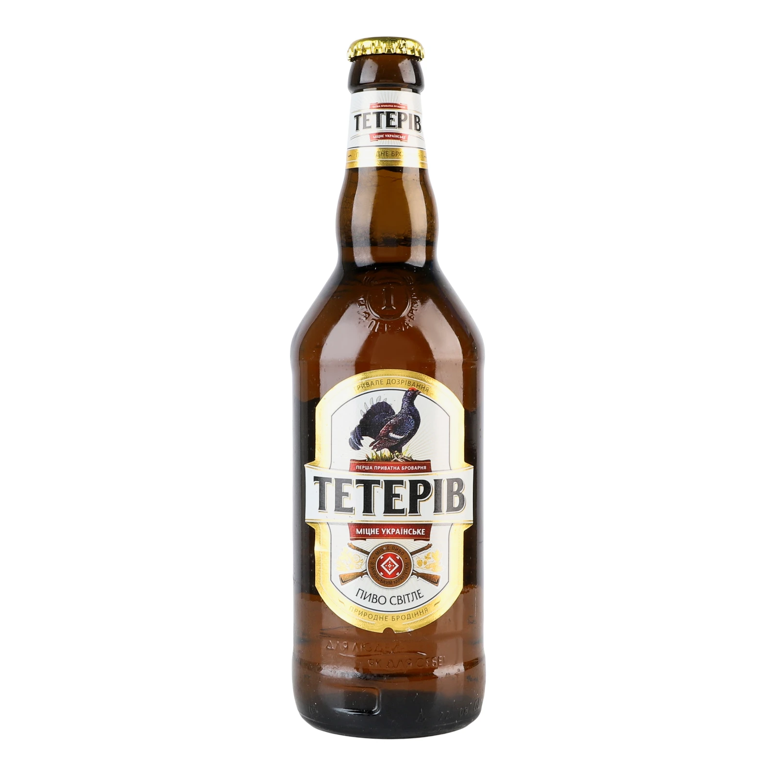Пиво Тетерів Міцне українське світле фільтроване пастеризоване 7% 0.5л Фото №:1