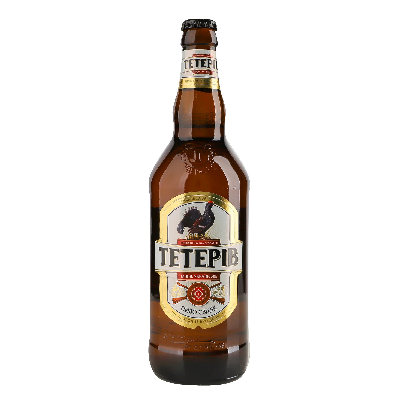 Пиво Тетерів Міцне українське світле фільтроване пастеризоване 7% 0.5л Фото №:1