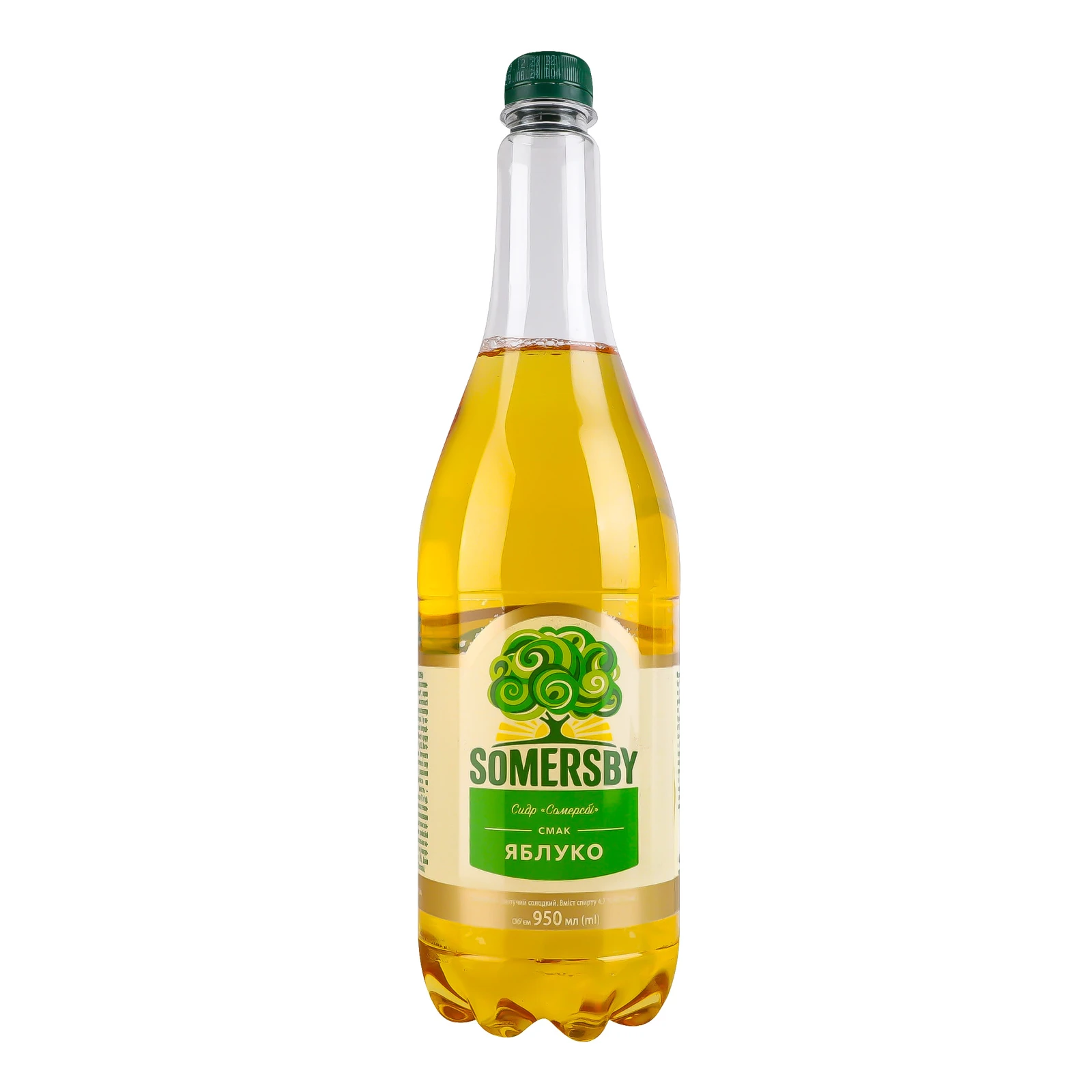 Сидр Somersby солодкий смак Яблуко 4.7% 0.95л Фото №:1