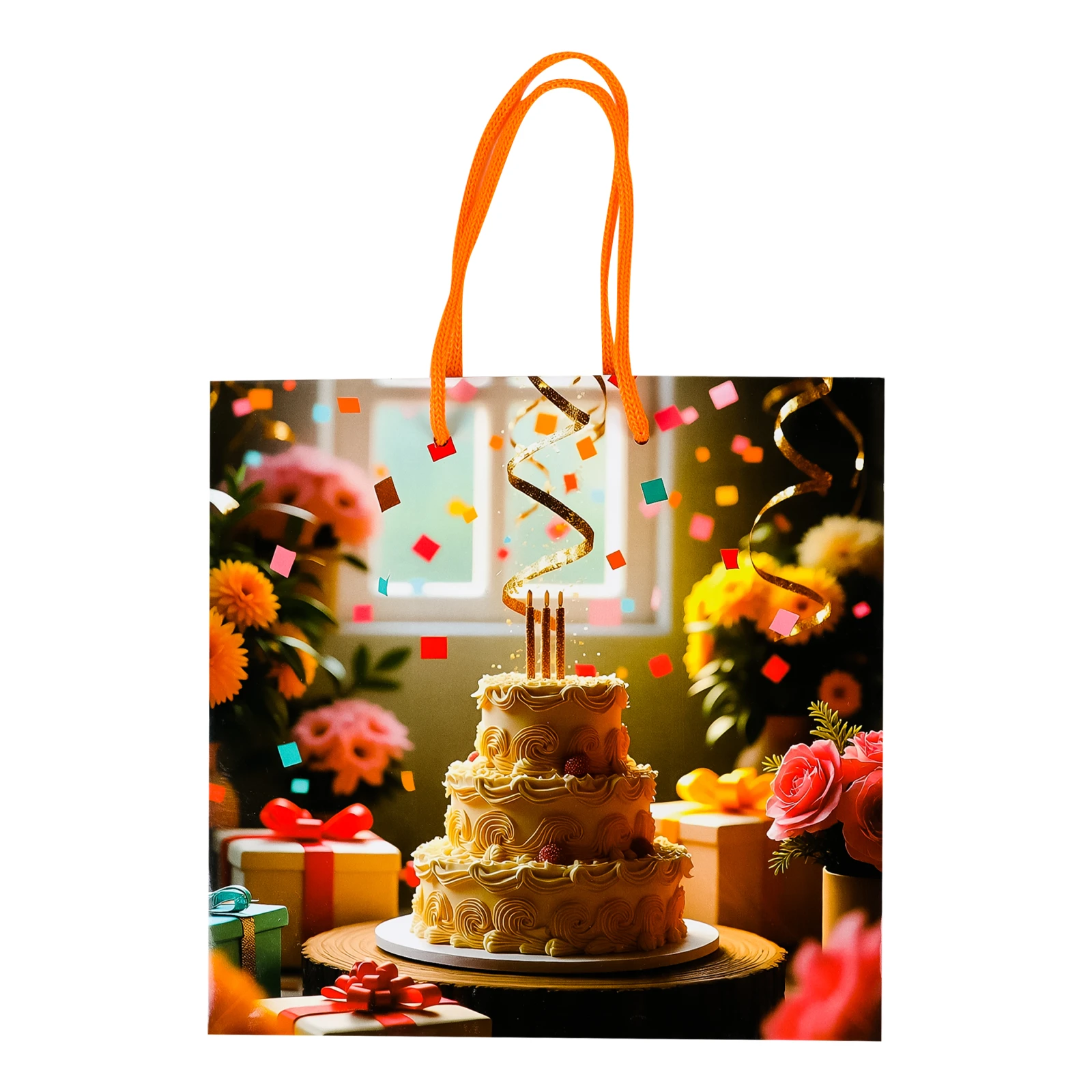 Пакет подарунковий B 225х224х17мм Фото №:1