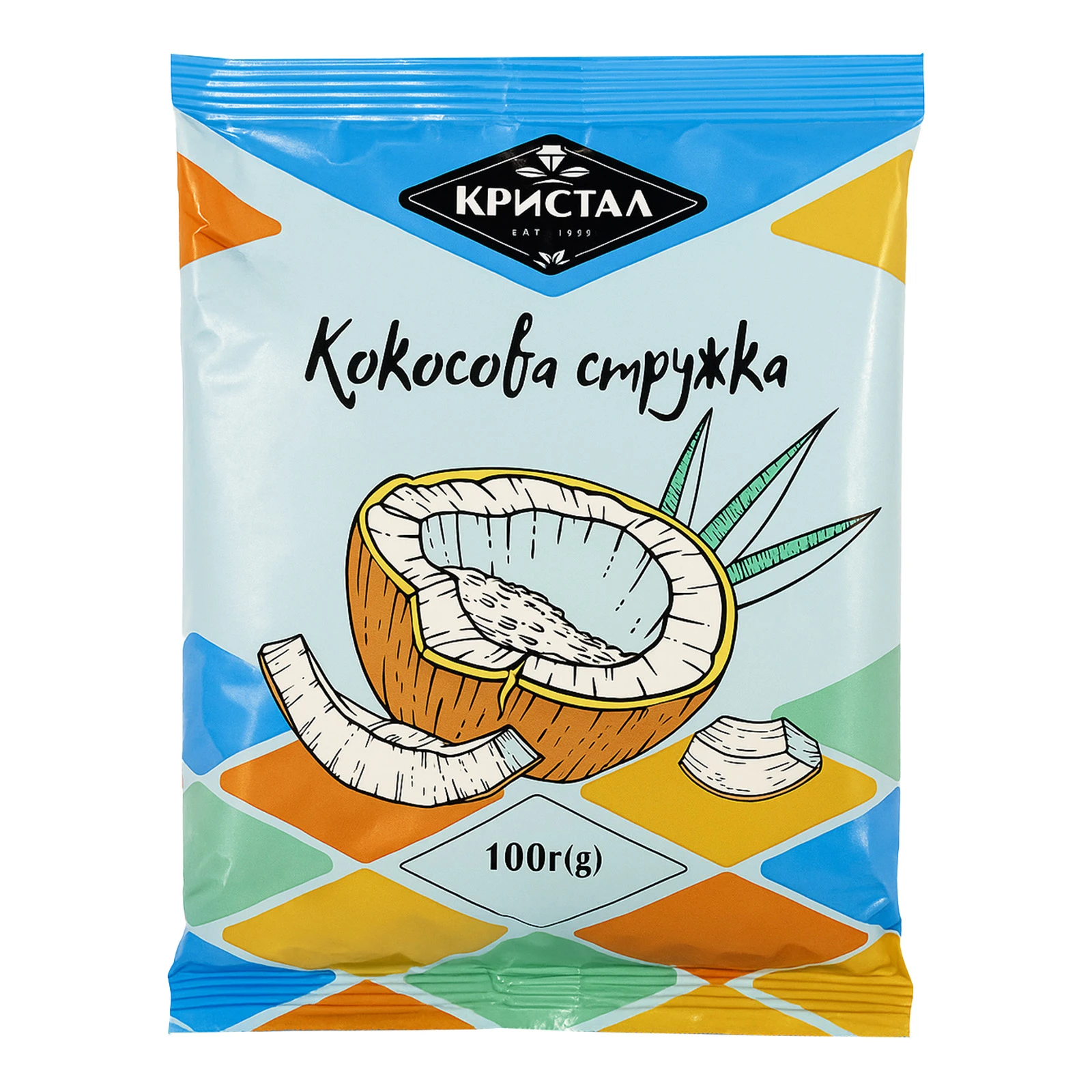 Сух. Кристал 100г кокосова стружка
