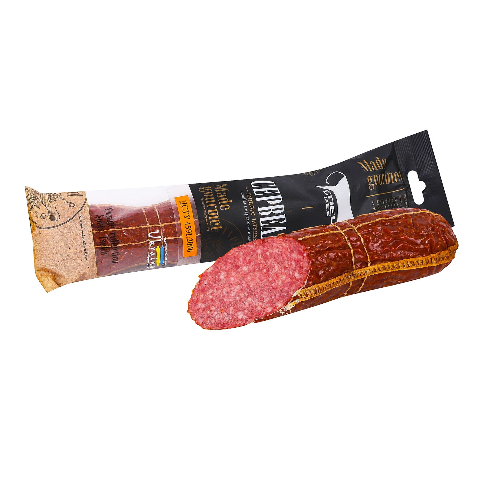 Ковбаса Спец Цех Сервелат варено-копчена вищий ґатунок Фото №:1