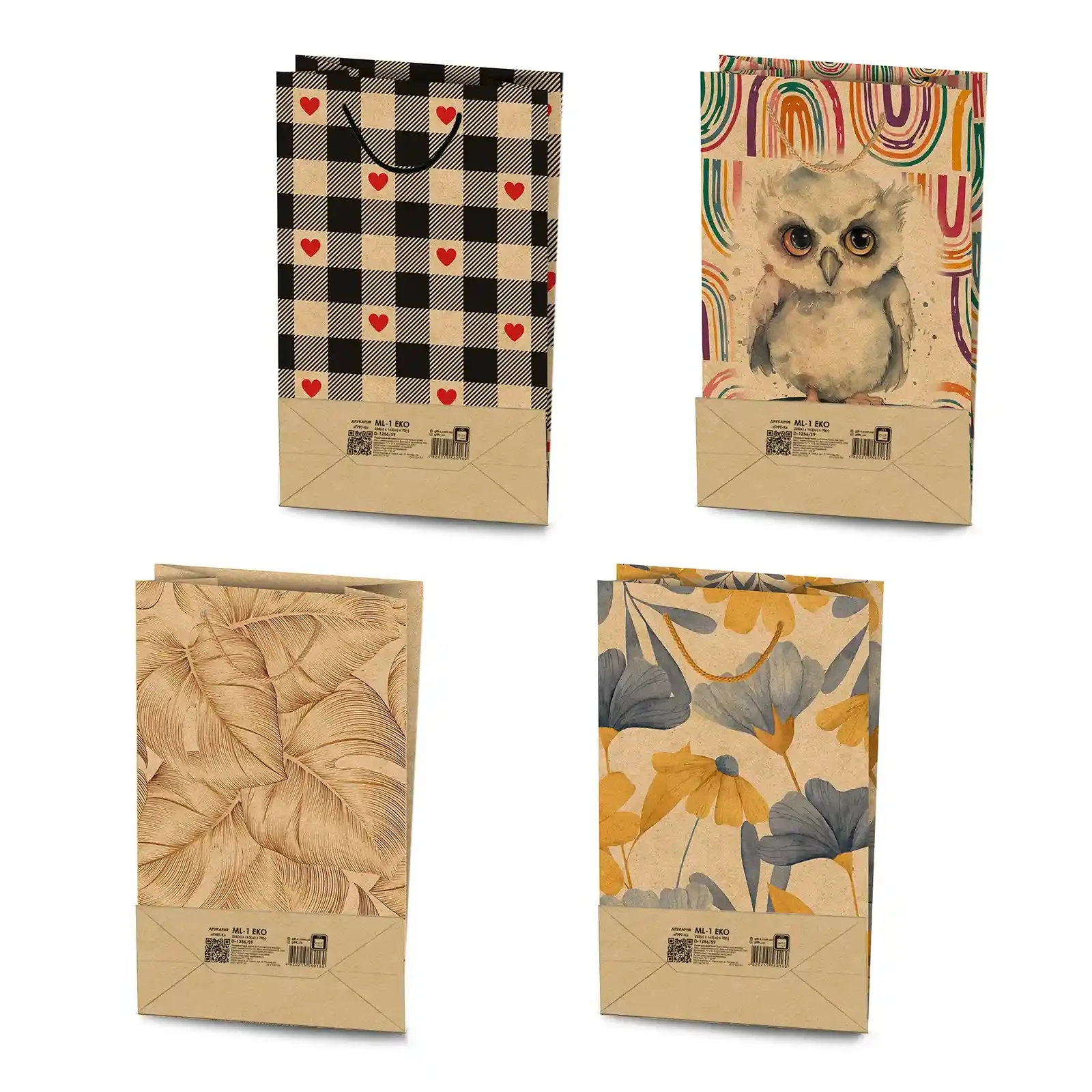 Пакет подарунковий Еko ML-1 255х163х70 Фото №:2
