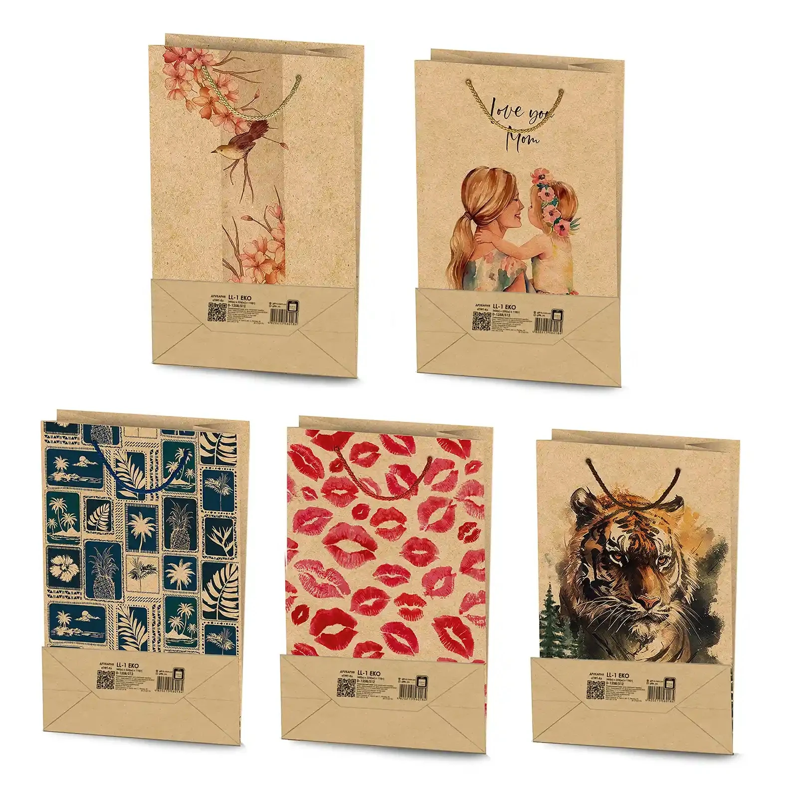 Пакет подарунковий Еko LL-1 345х225х110 Фото №:2