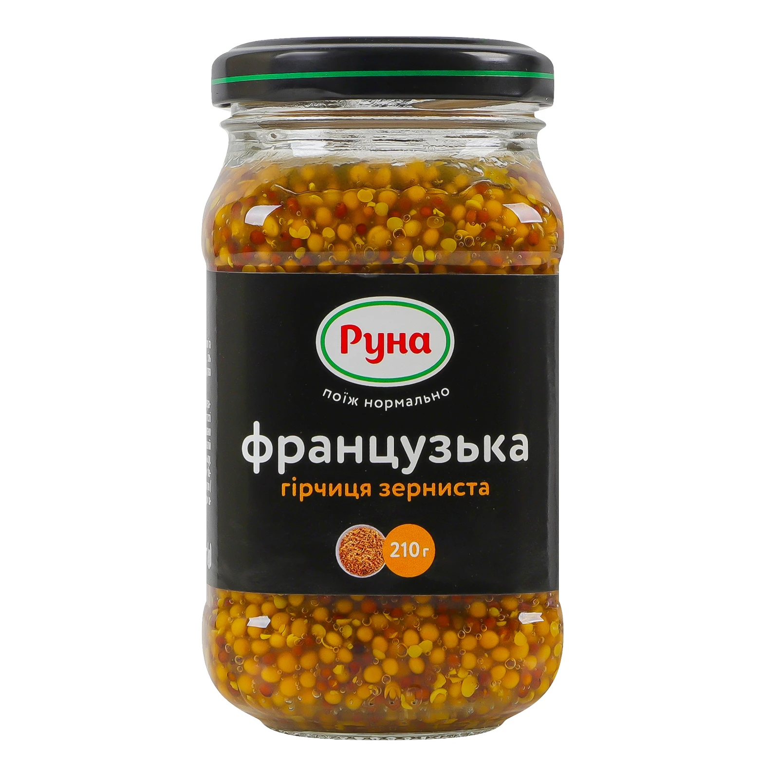 Гірчиця Руна Французька зерниста 210г Фото №:1