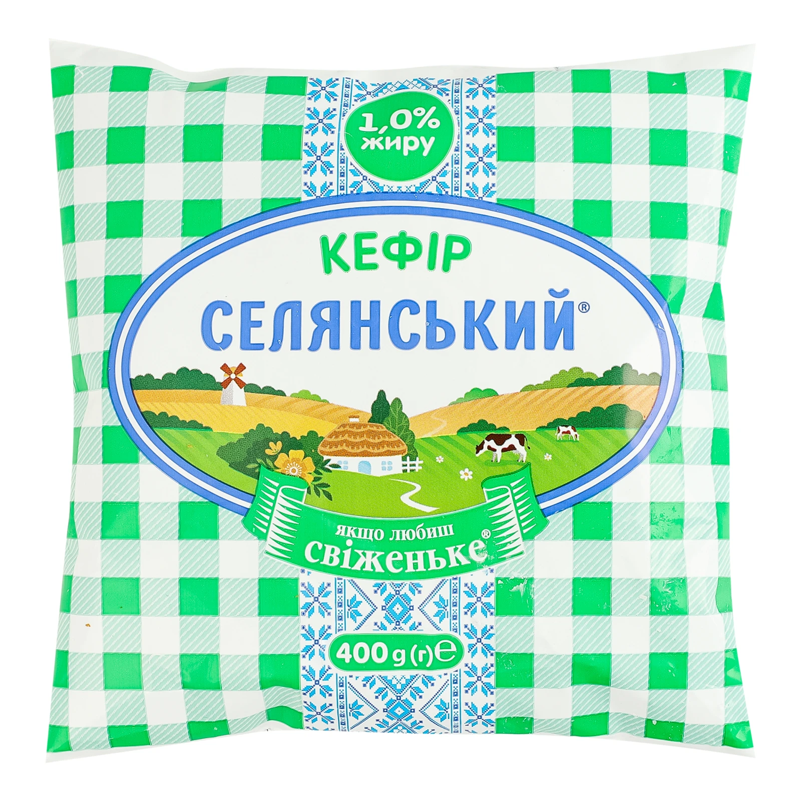 Кефiр Селянський 1% 400г Фото №:1