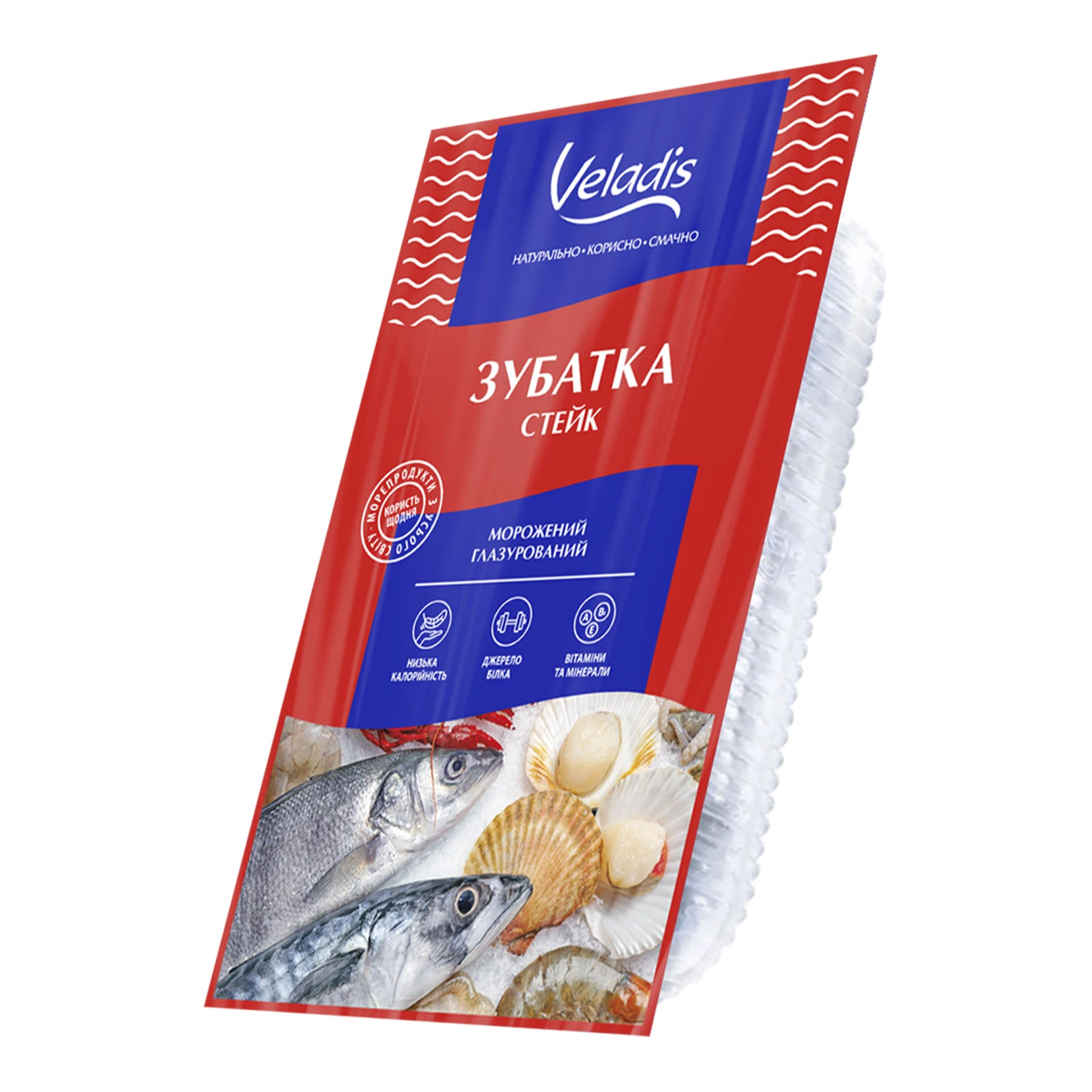 Зубатка Veladis стейк морожений глазурований