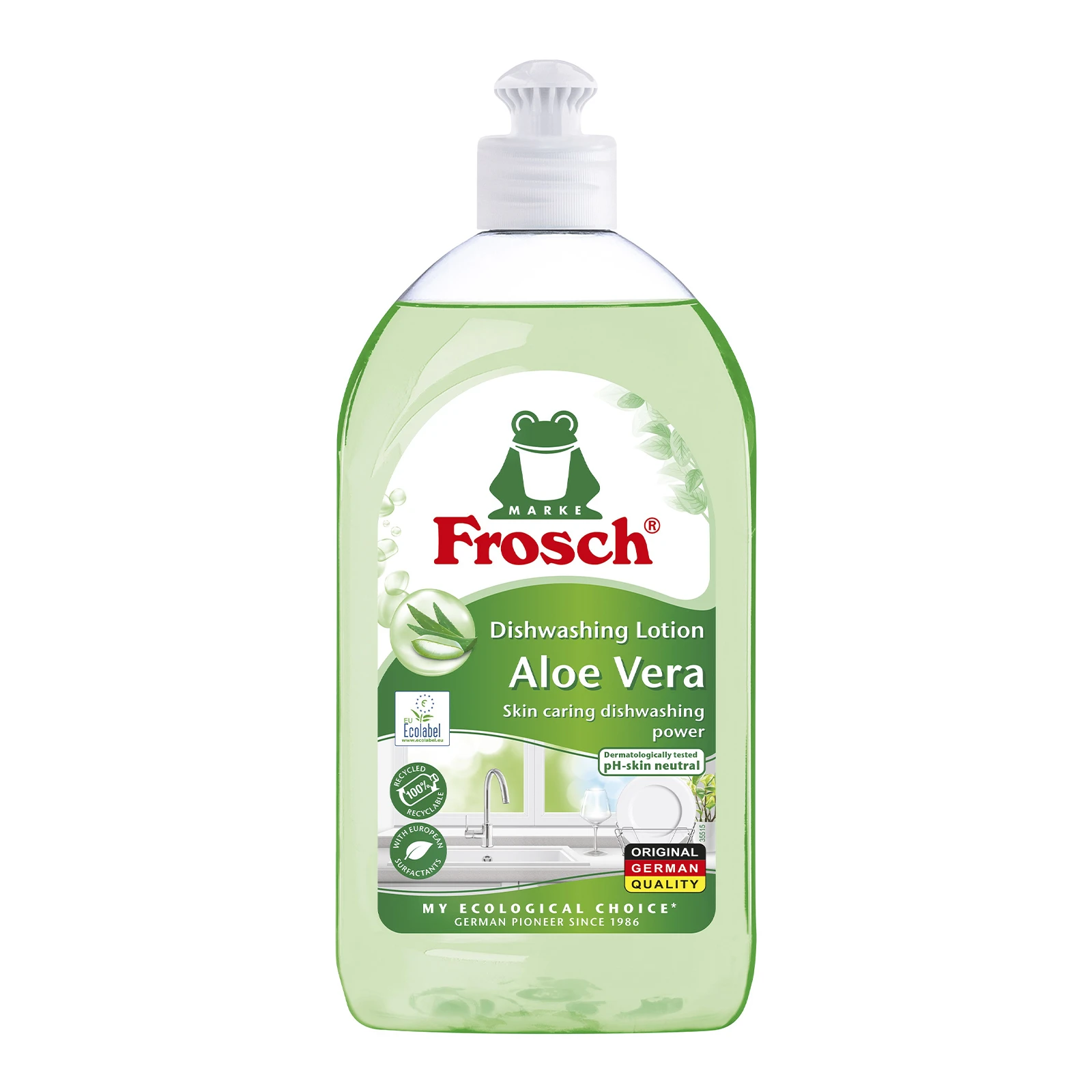 Засіб для миття посуду Frosch Aloe vera 500мл Фото навігації №:1