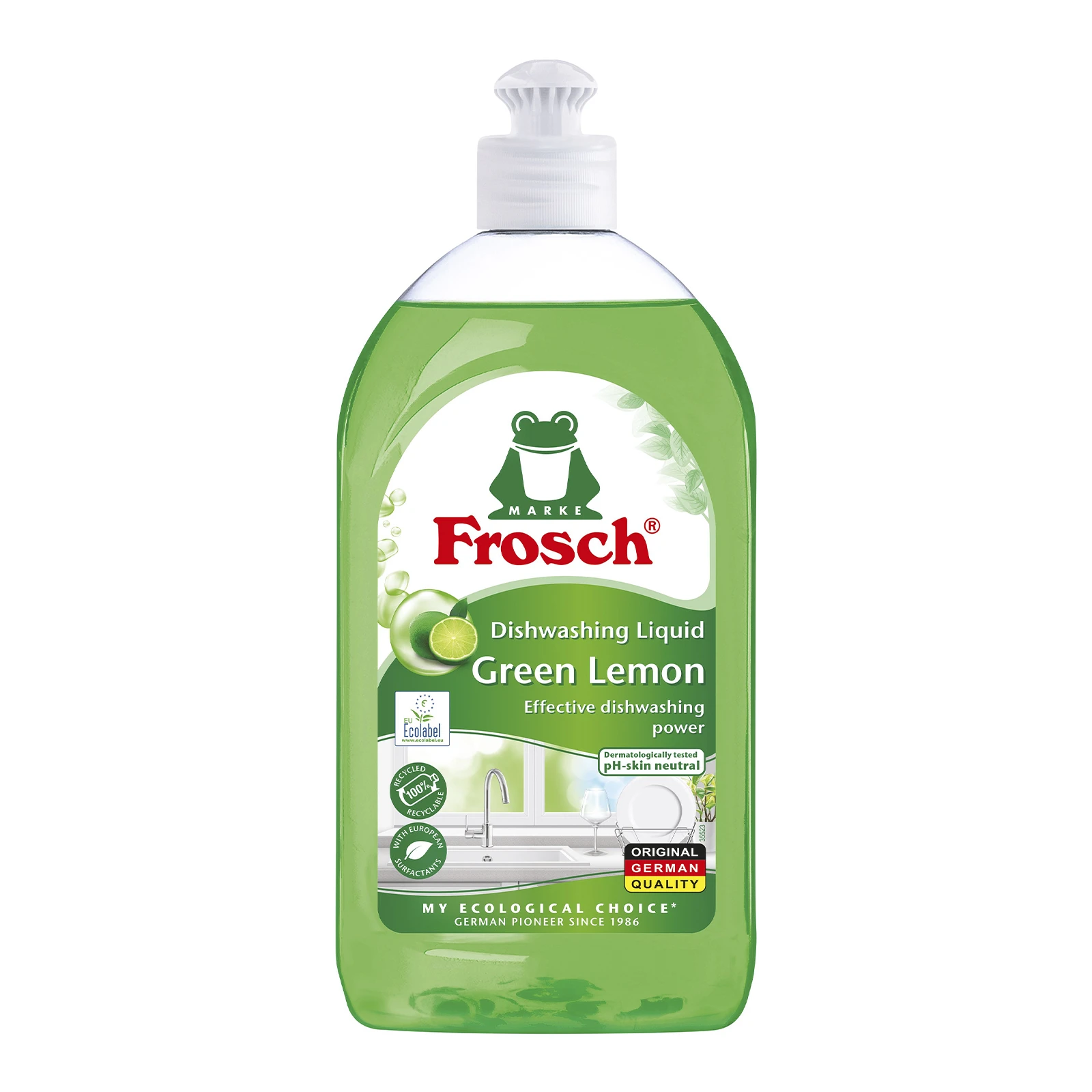 Бальзам Frosch 500мл для миття посуду Лимон Фото №:1