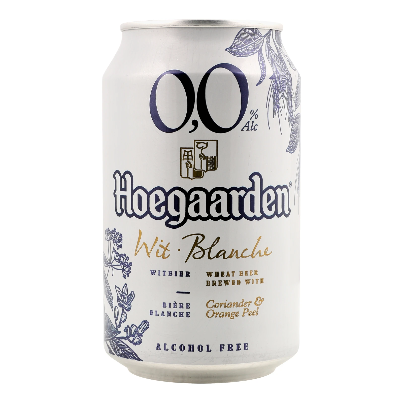 Пиво Hoegaarden Wit Blanche Witbier безалкогольне світле нефільтроване пастеризоване 0.05% 0.33л Фото №:1