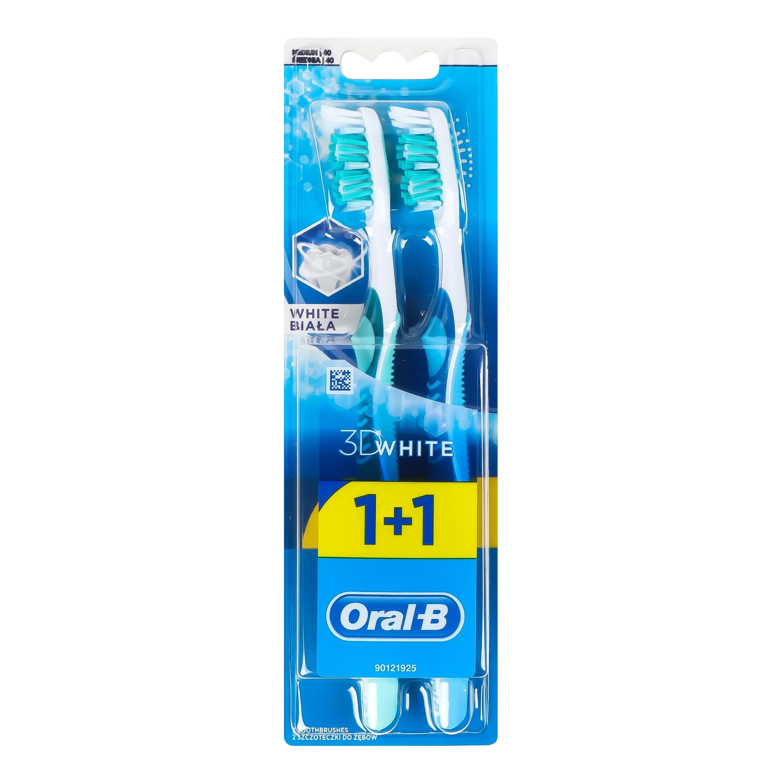 Щітка зубна Oral-B 3D White Medium 1шт Фото №:1