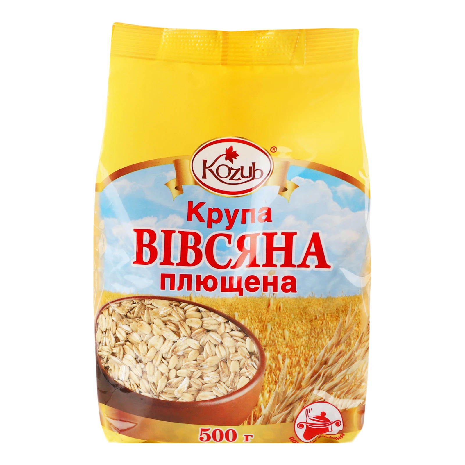 Крупа Kozub вівсяна плющена 500г Фото №:1