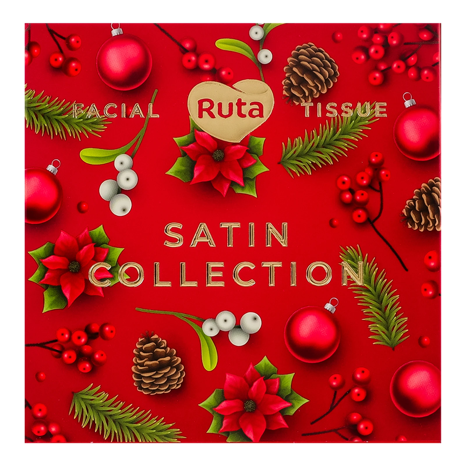 Серветки Ruta Satin collection косметичні 2-х шарові 80шт Фото №:2