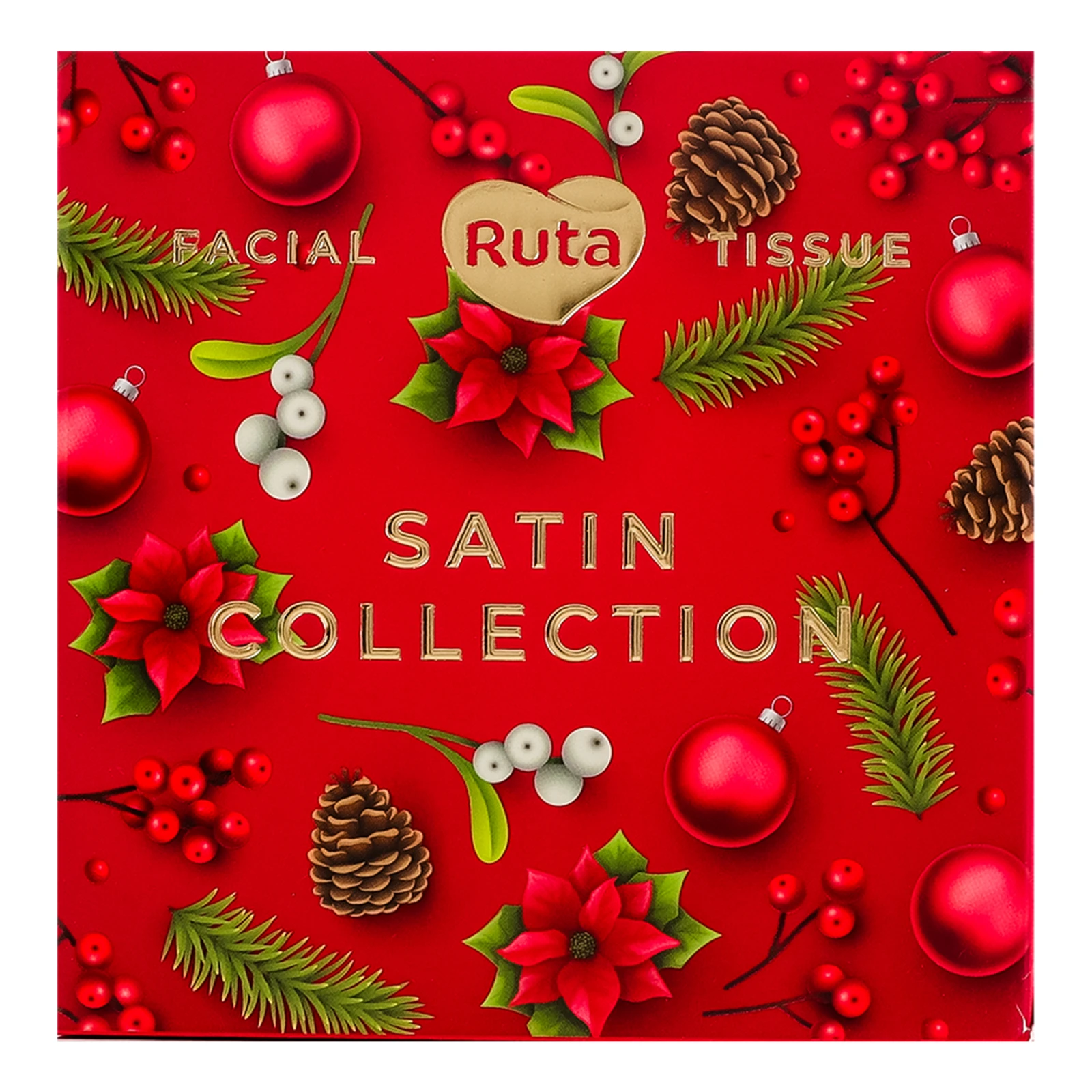 Серветки Ruta Satin collection косметичні 2-х шарові 80шт Фото №:1