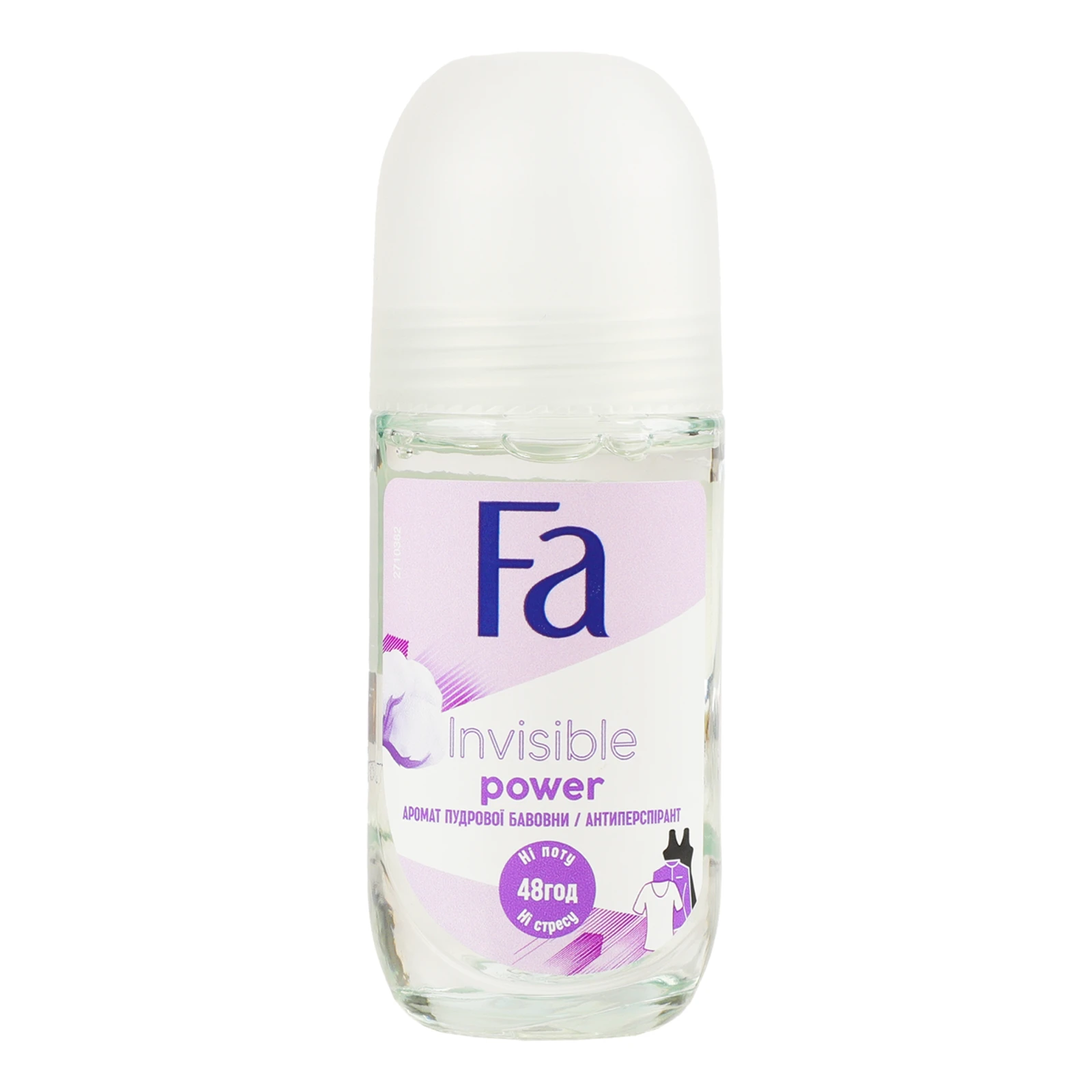 Дезодорант-антиперспірант Fa Invisible Power кульковий 50мл Фото №:1
