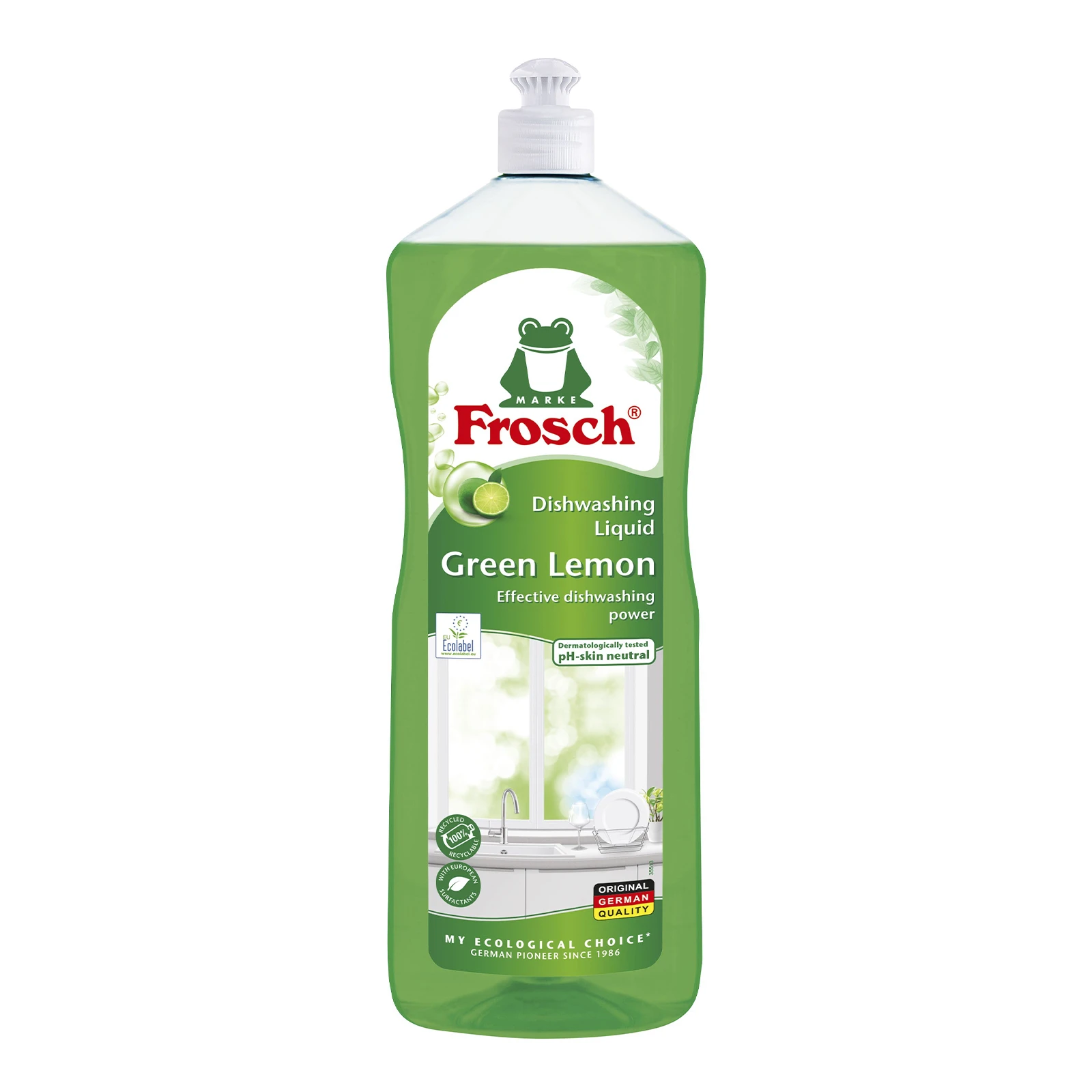 Бальзам Frosch 1,0л для миття посуду Лимон Фото навігації №:1