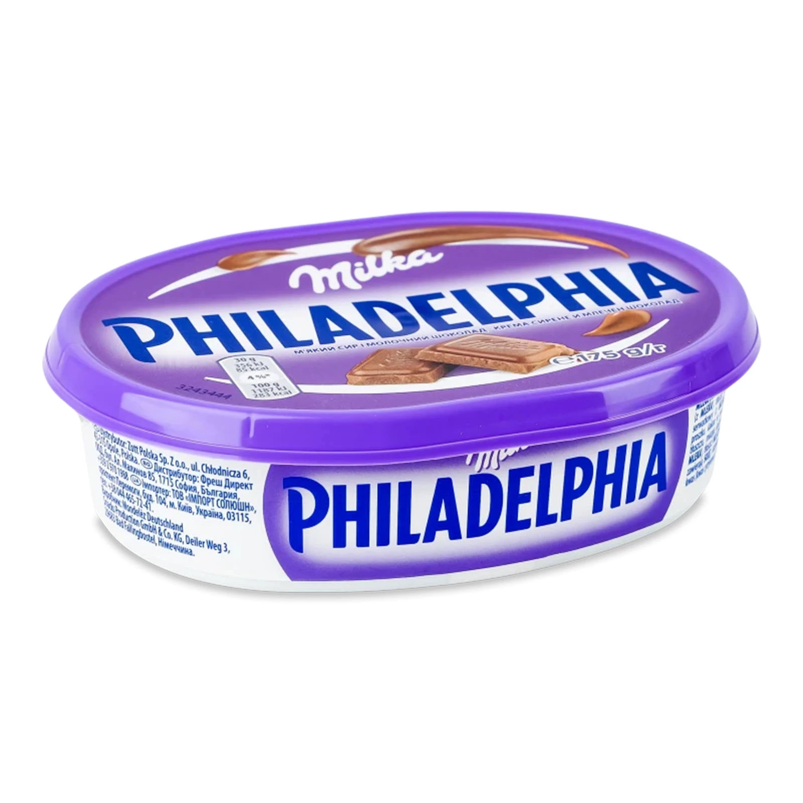 Сир Philadelphia м'який з молочним шоколадом Milka 21.5% 175г Фото №:1
