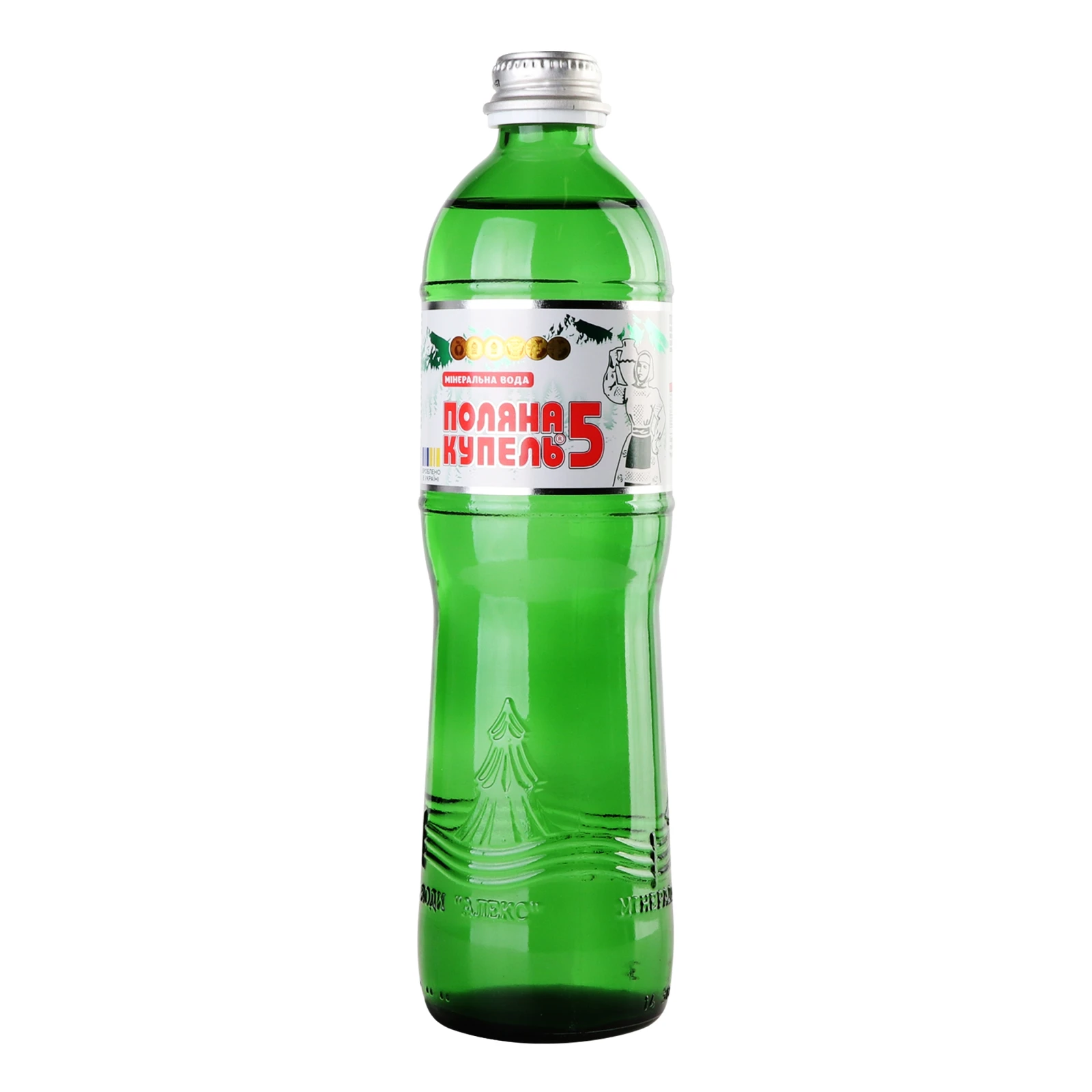 Вода мінеральна Поляна Купель 5 природна лікувально-столова сильногазована 500мл Фото №:1