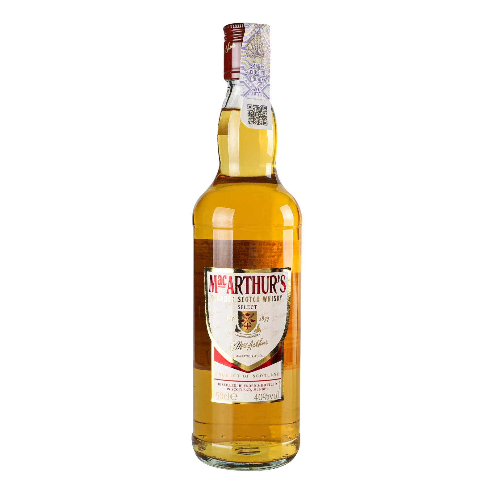 Віскі MacArthur`s 0,5л 40%
