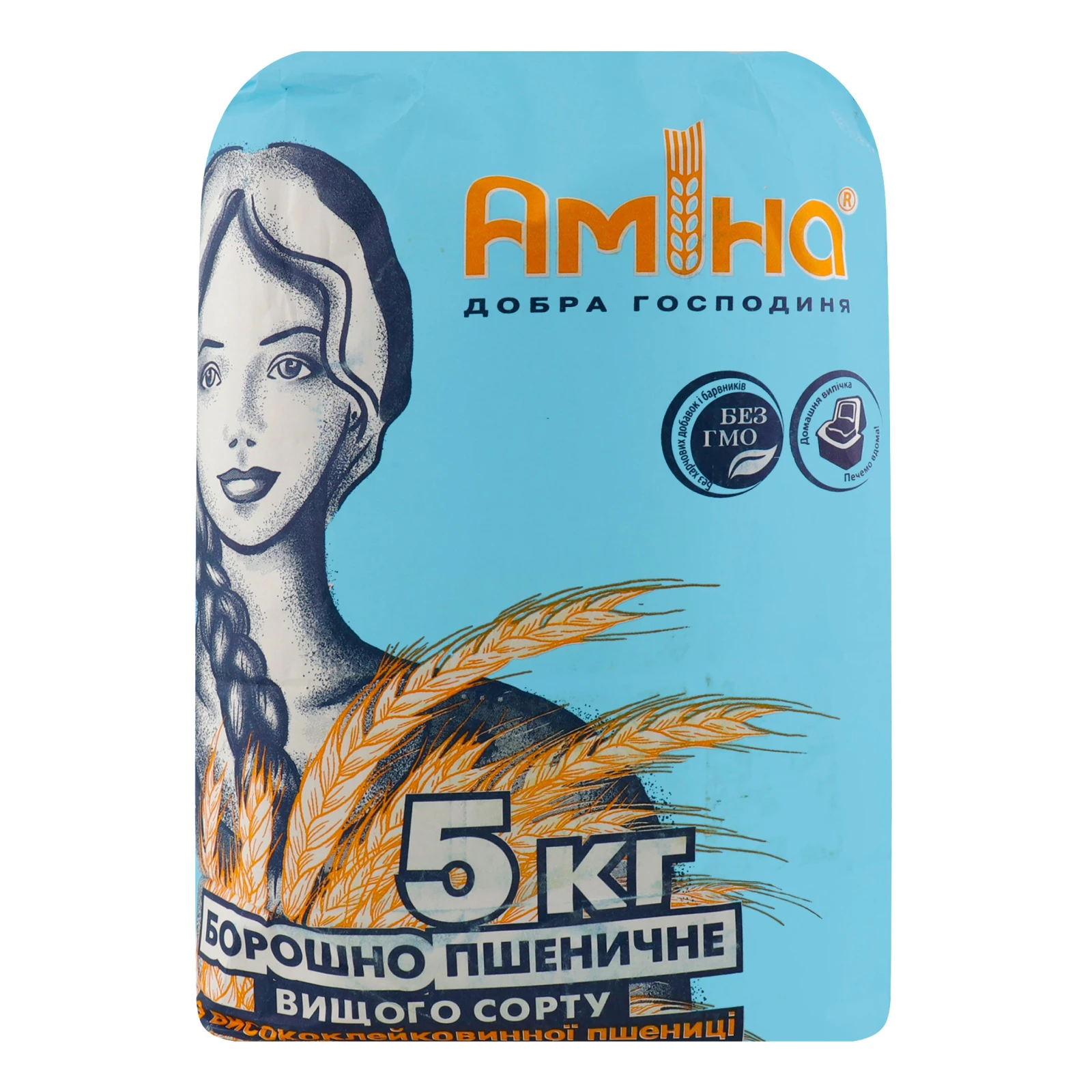 Борошно Аміна пшеничне вищого сорту 5кг Фото №:2