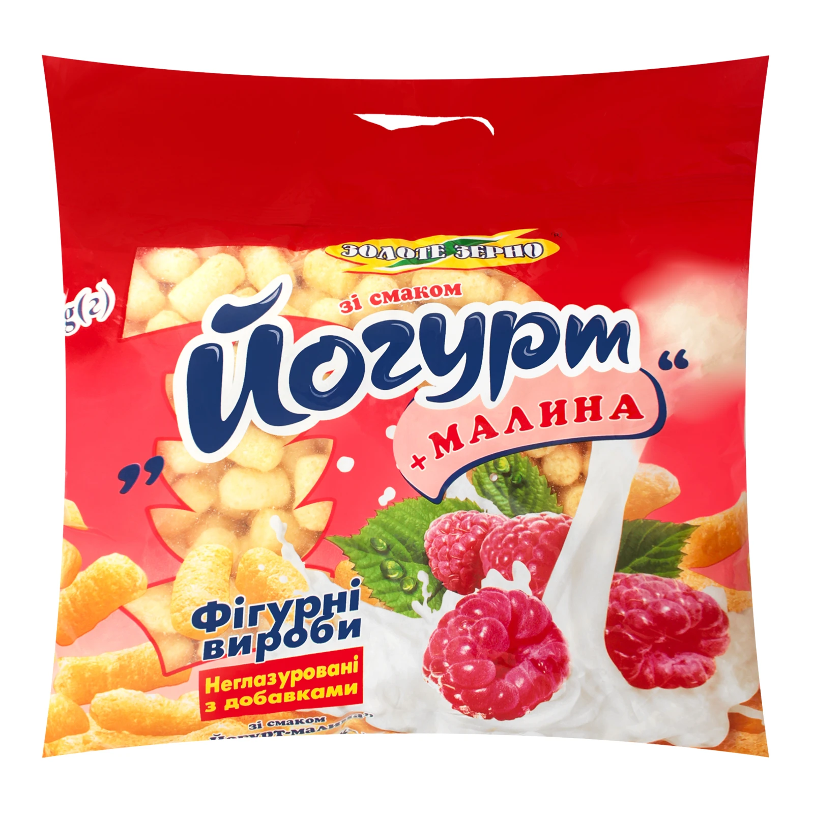 Палички кукурудзяні Золоте Зерно неглазуровані йогурт-малина 200г Фото №:1