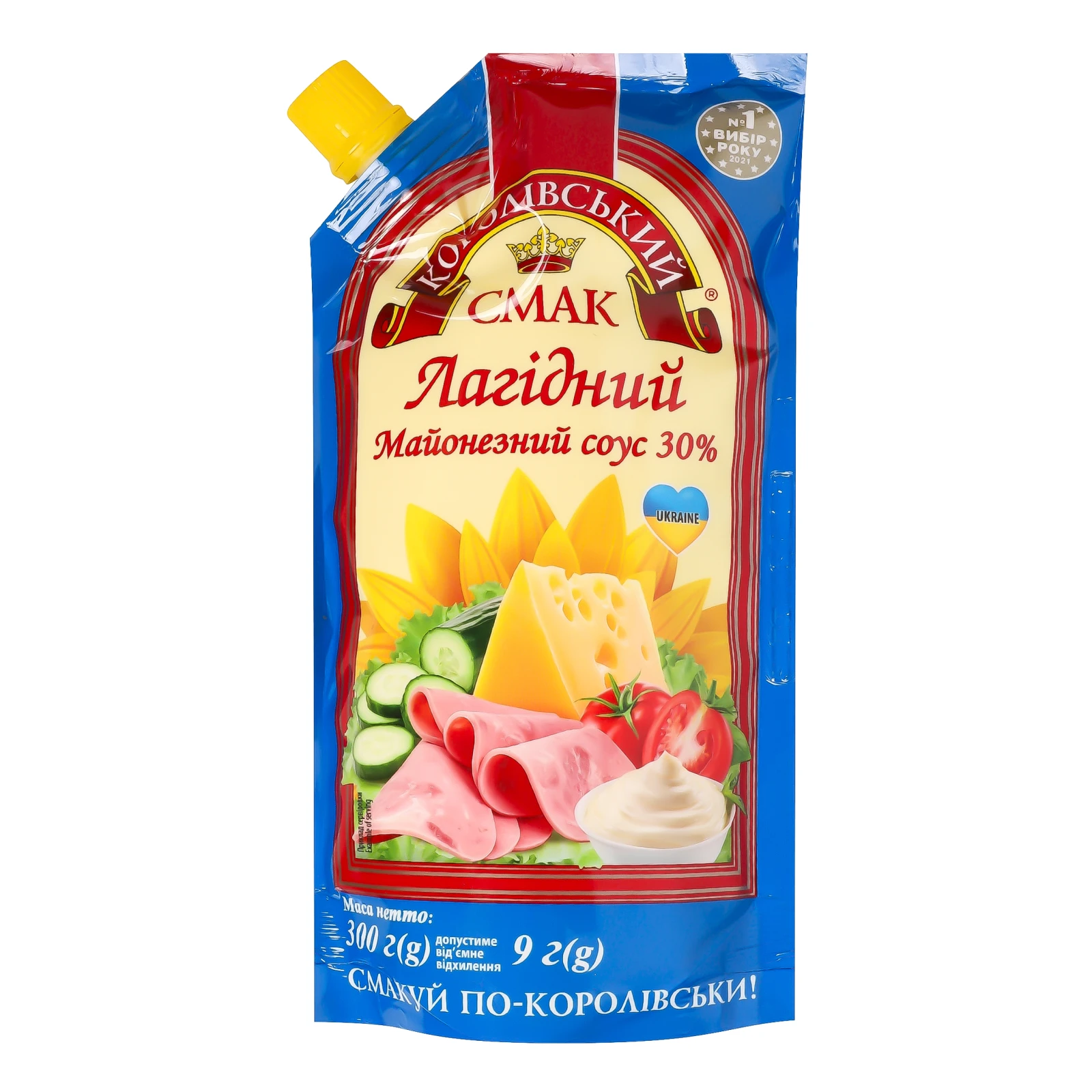 Соус майонезний Королівський смак Лагідний 30% 300г Фото №:1