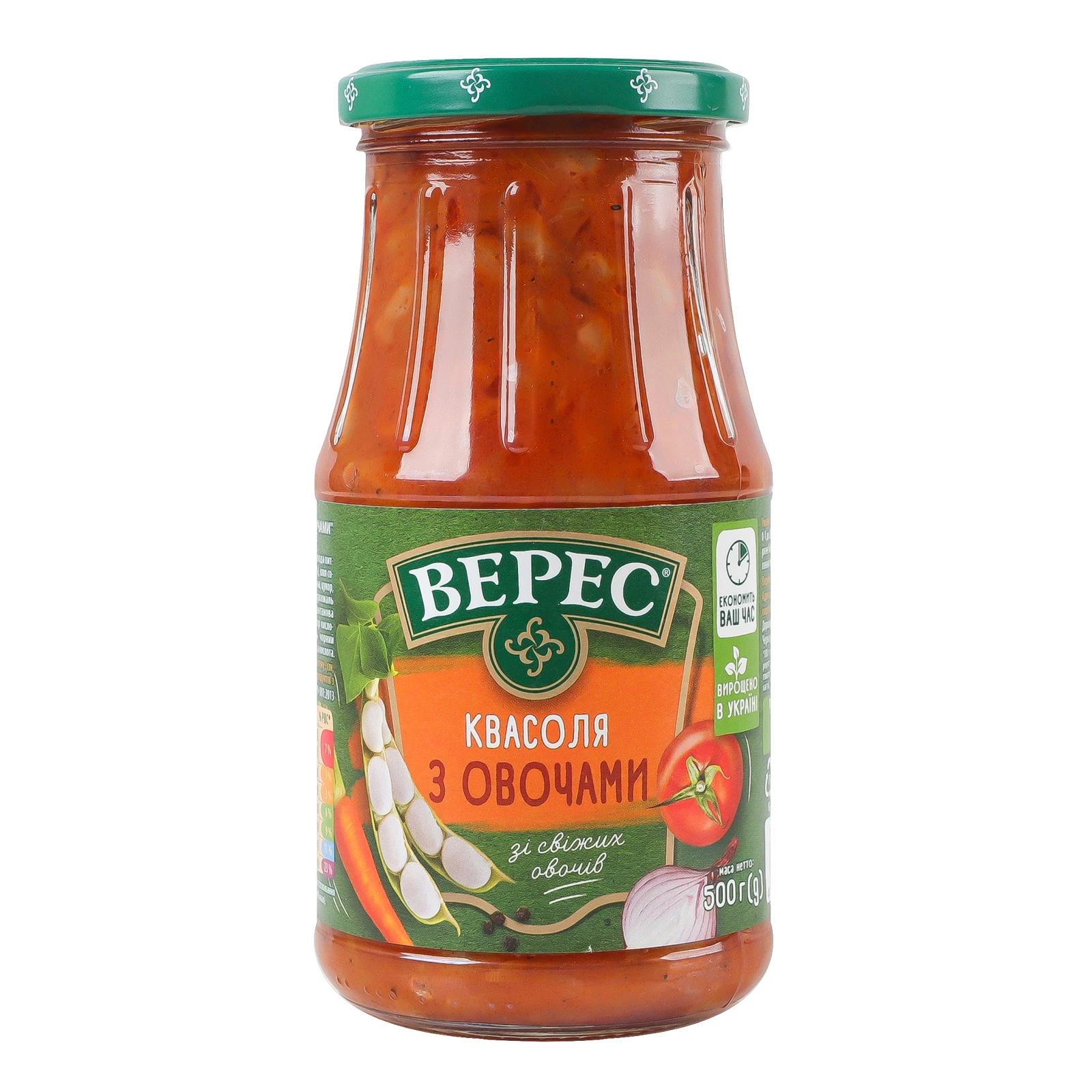 Квасоля Верес з овочами стерилізована 500г Фото №:1