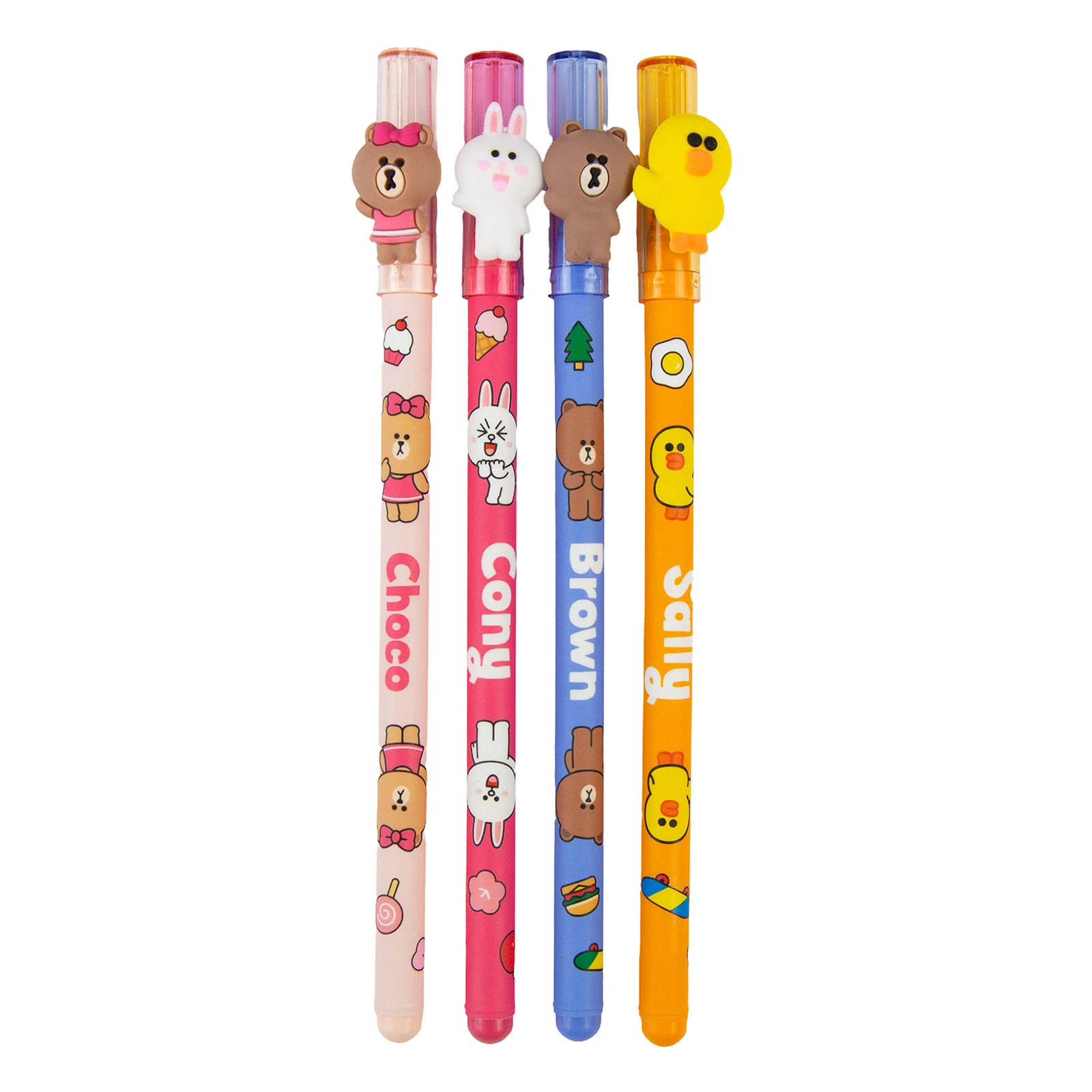 Ручка гелева YES пиши-стирай Line Friends 0,5мм синя Фото №:1